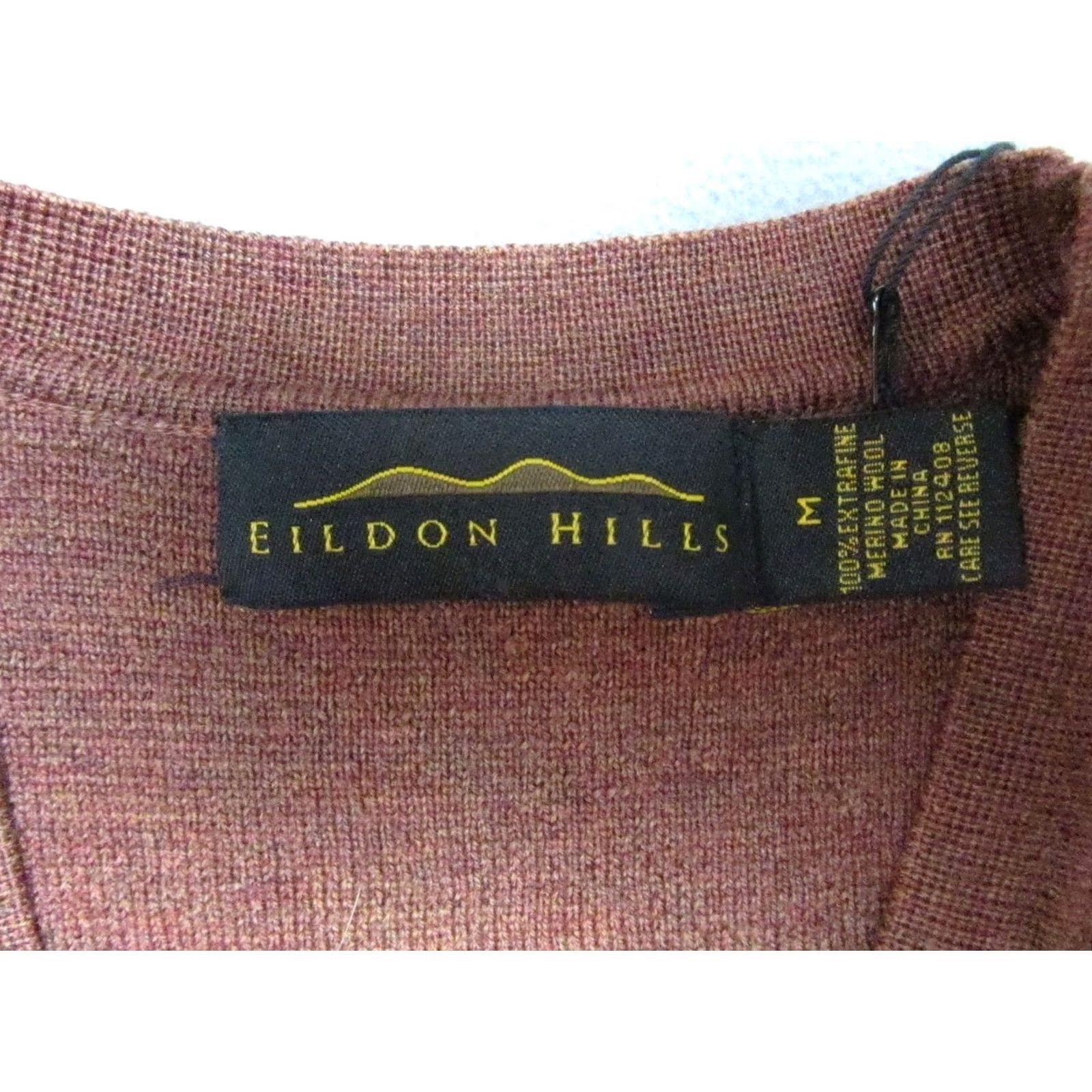 Vintage Eildon Hills Sweater Vest Mens Medium Orange Merino Wool V-Neck Pockets Button Front Waistcoat Casual Formal Party/Cocktail Fall Winter 2 pockets Size US M / EU 48-50 / 2 - 4 Thumbnail