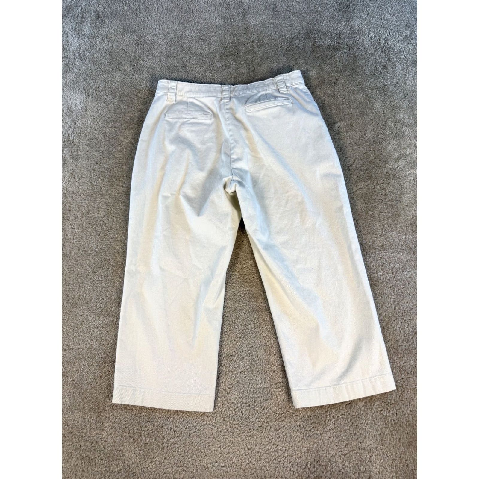 Vintage LL BEAN Pants Capris Crop Women’s Size 14 Khaki Stretch Boho Size 36" / US 14 / IT 50 - 6 Thumbnail