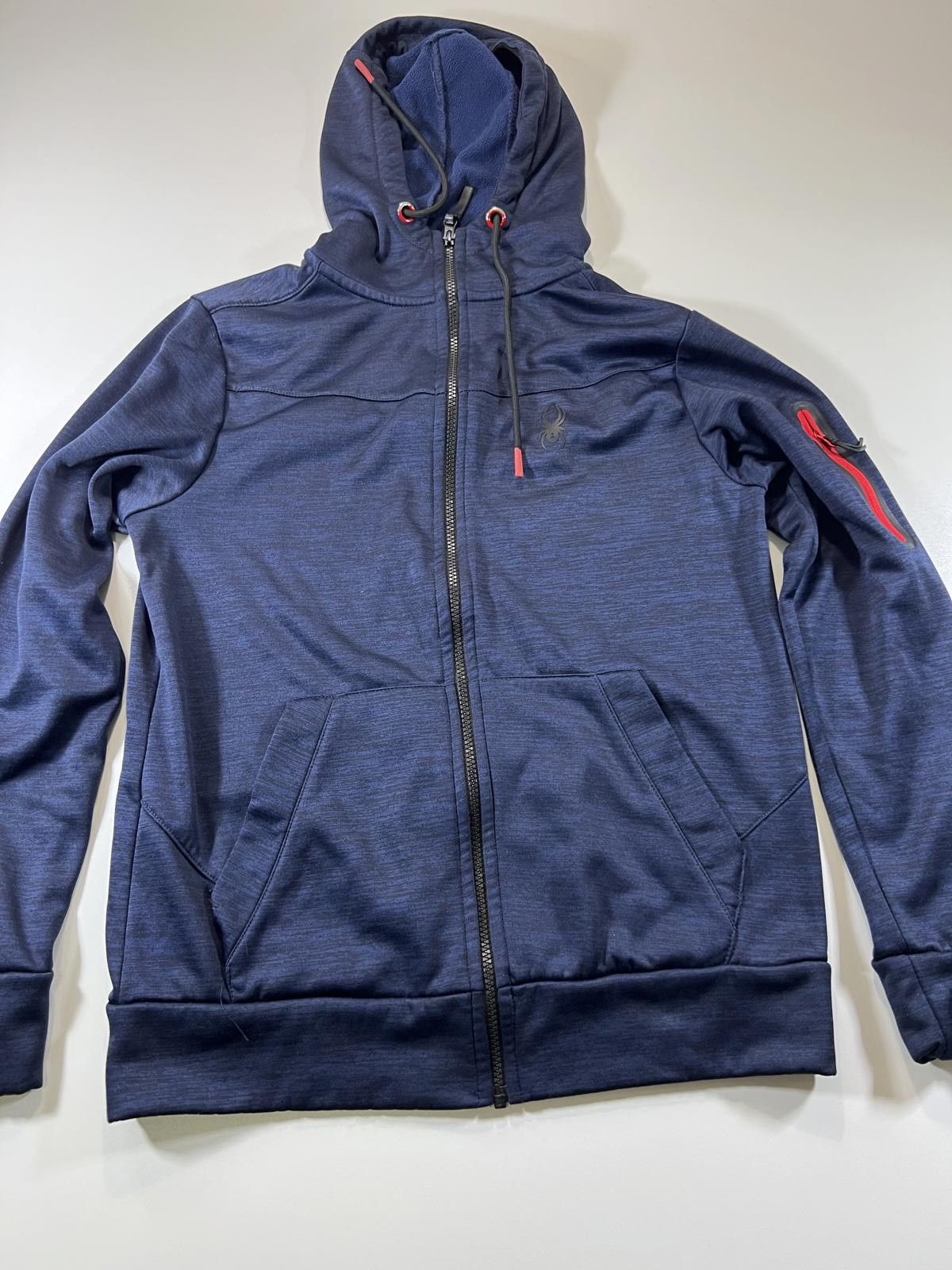 Spyder Spyder Men's Navy Blue Full-Zip Hoodie with Hood S Size US S / EU 44-46 / 1 - 1 Thumbnail