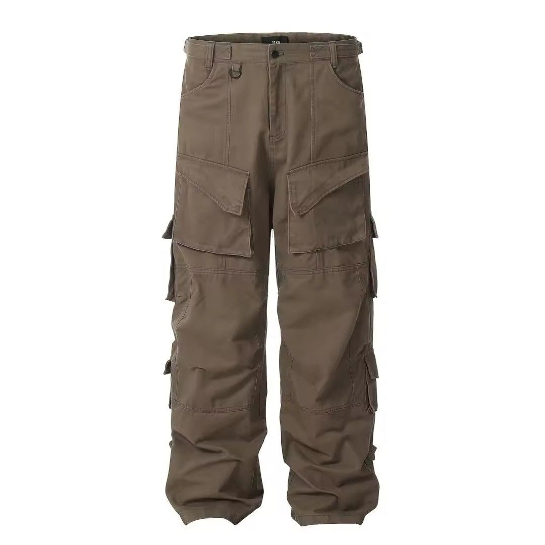Designer × Vintage Vintage Zipper Leg Cargo Heavy Pants Trousers Size US 31 - 8 Thumbnail
