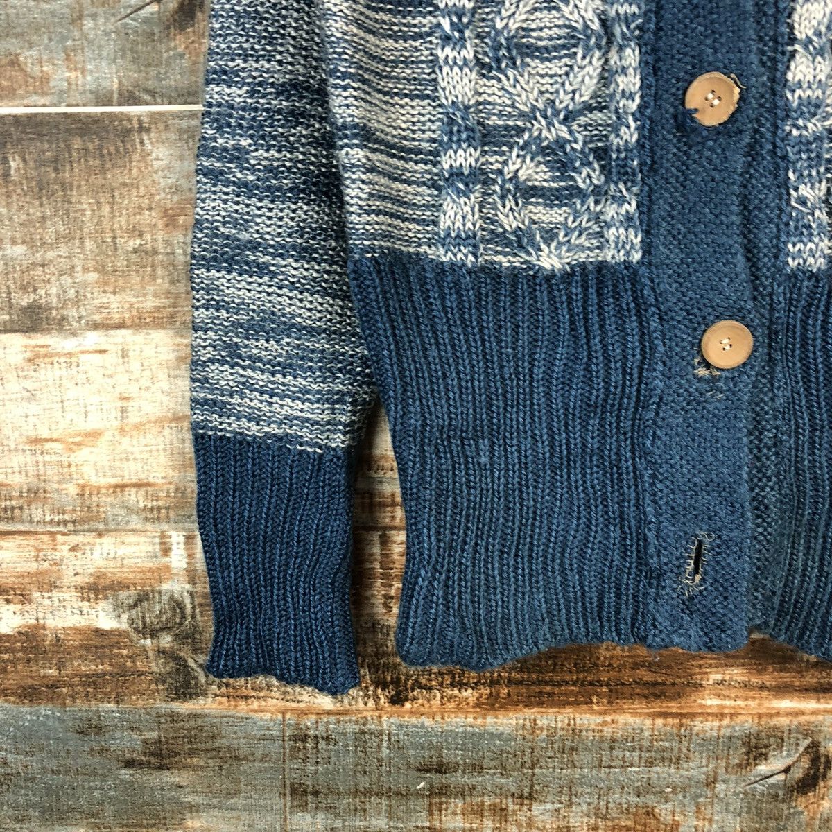 Homespun Knitwear × Japanese Brand Poly Achul Blue Knitwear #A2407 Size M / US 6-8 / IT 42-44 - 7 Thumbnail