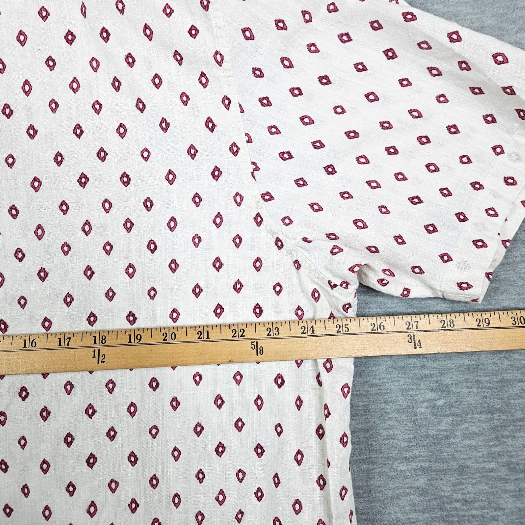 Ted Baker Ted Baker London Ginton Geometric Men’s Cotton Button-Up Shirt Size 7 Short Sleeve Multicolor Shirt Size US M / EU 48-50 / 2 - 6 Thumbnail