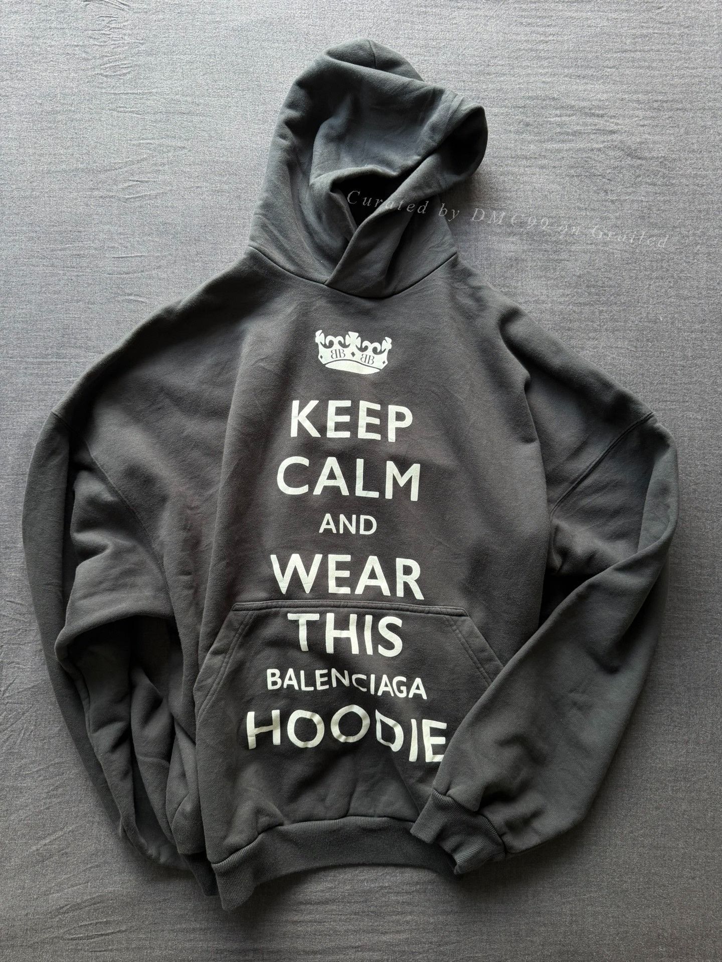 Balenciaga Balenciaga Keep Calm Oversized Hoodie Size US S / EU 44-46 / 1 - 1 Thumbnail