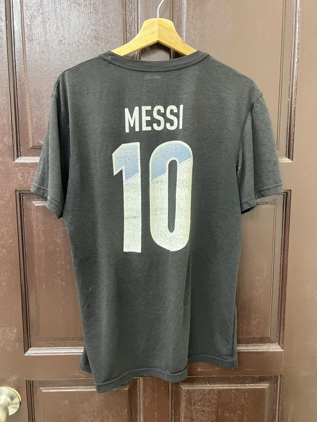 Adidas Y2K Thrashed Faded AFA Messi Tee Size US L / EU 52-54 / 3 - 3 Thumbnail