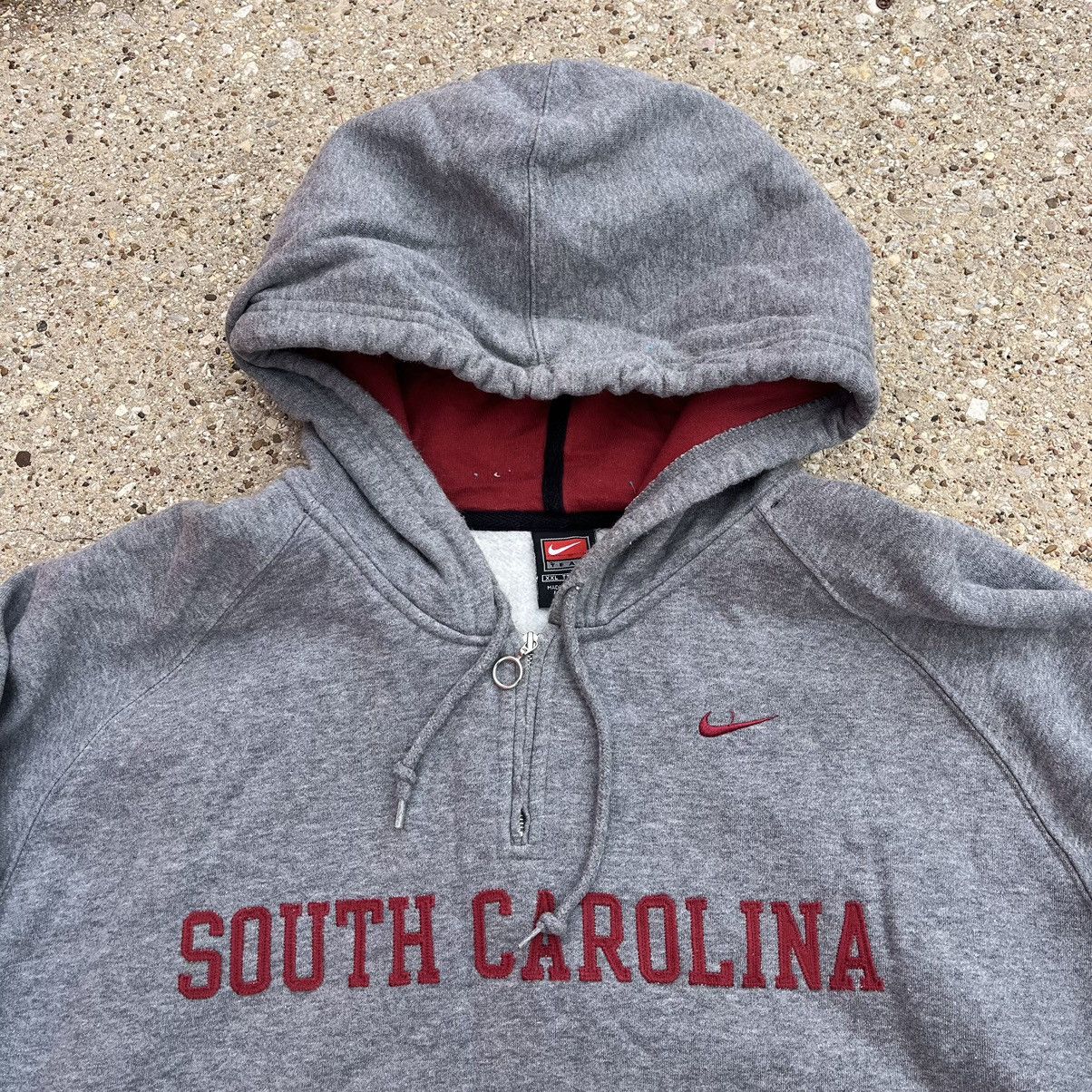 Nike × Vintage 2000s Nike South Carolina Uni Quarter Zip Size US XXL / EU 58 / 5 - 2 Thumbnail