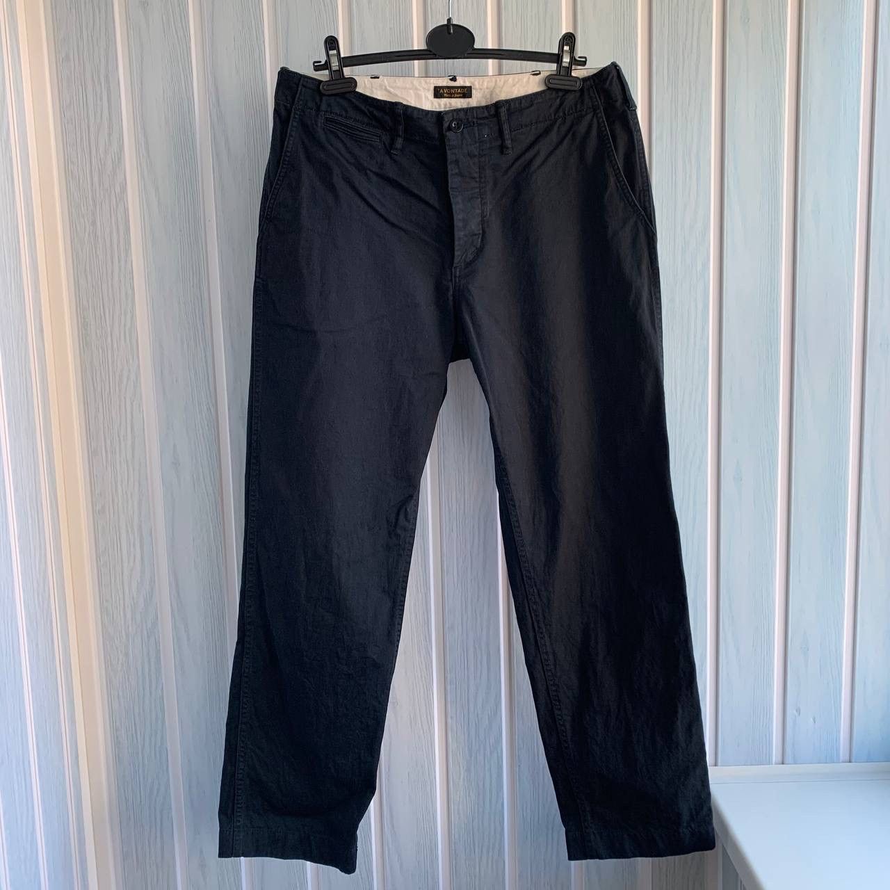 *A VONTADE × Japanese Brand A VONTADE Navy Sanforized Cotton By Drive On Track Trousers Size US 33 - 2 Thumbnail