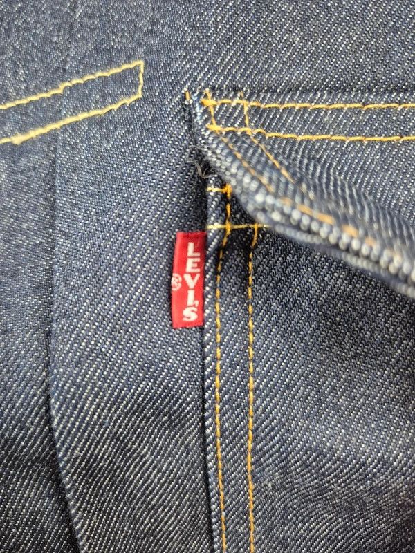 Levi's Levi's Sacai Men's Navy Blue Denim Trucker Jacket Size M Size US M / EU 48-50 / 2 - 5 Thumbnail