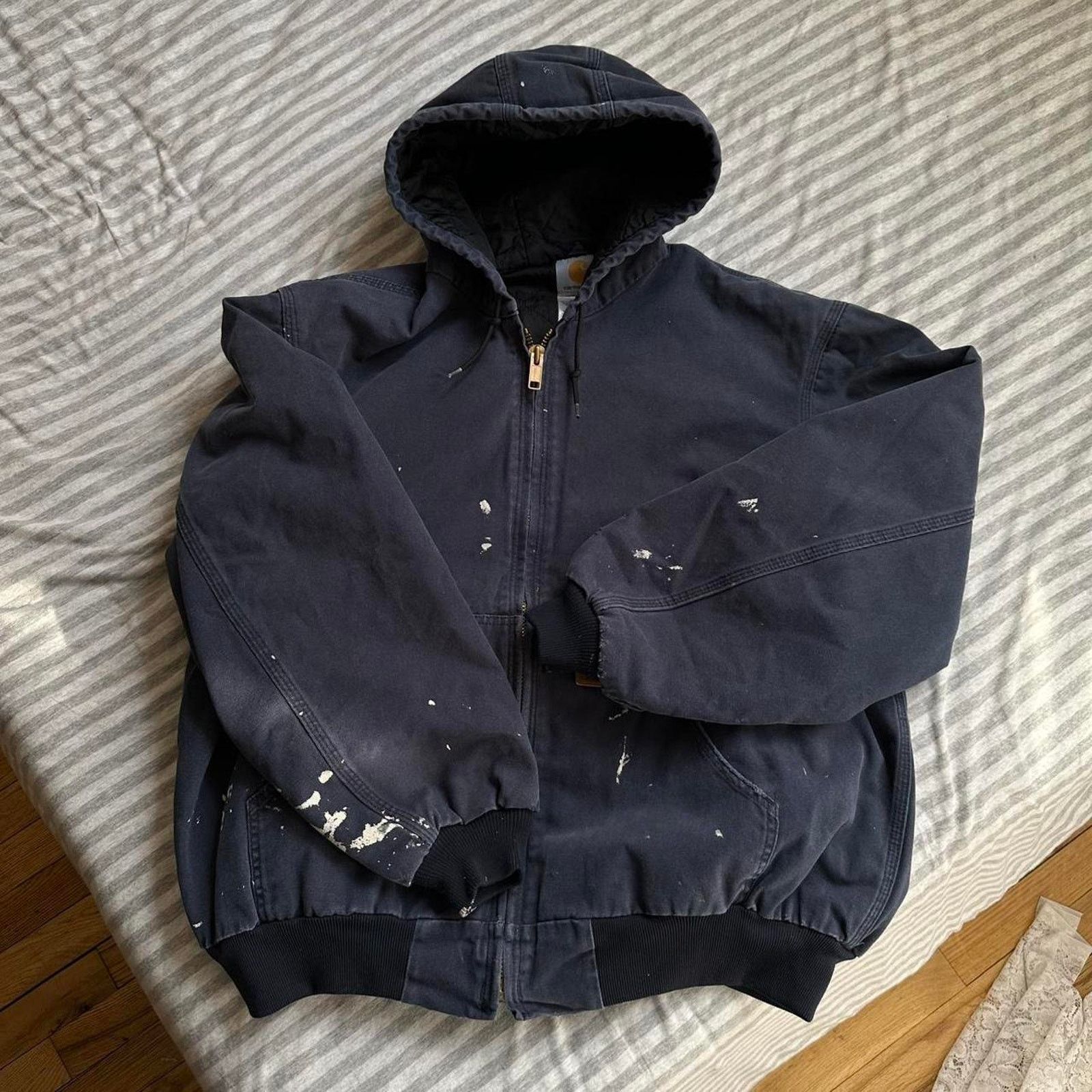 Carhartt Vintage Oversized Painter Carhartt Hooded J280 Work Jacket Size US XL / EU 56 / 4 - 4 Thumbnail