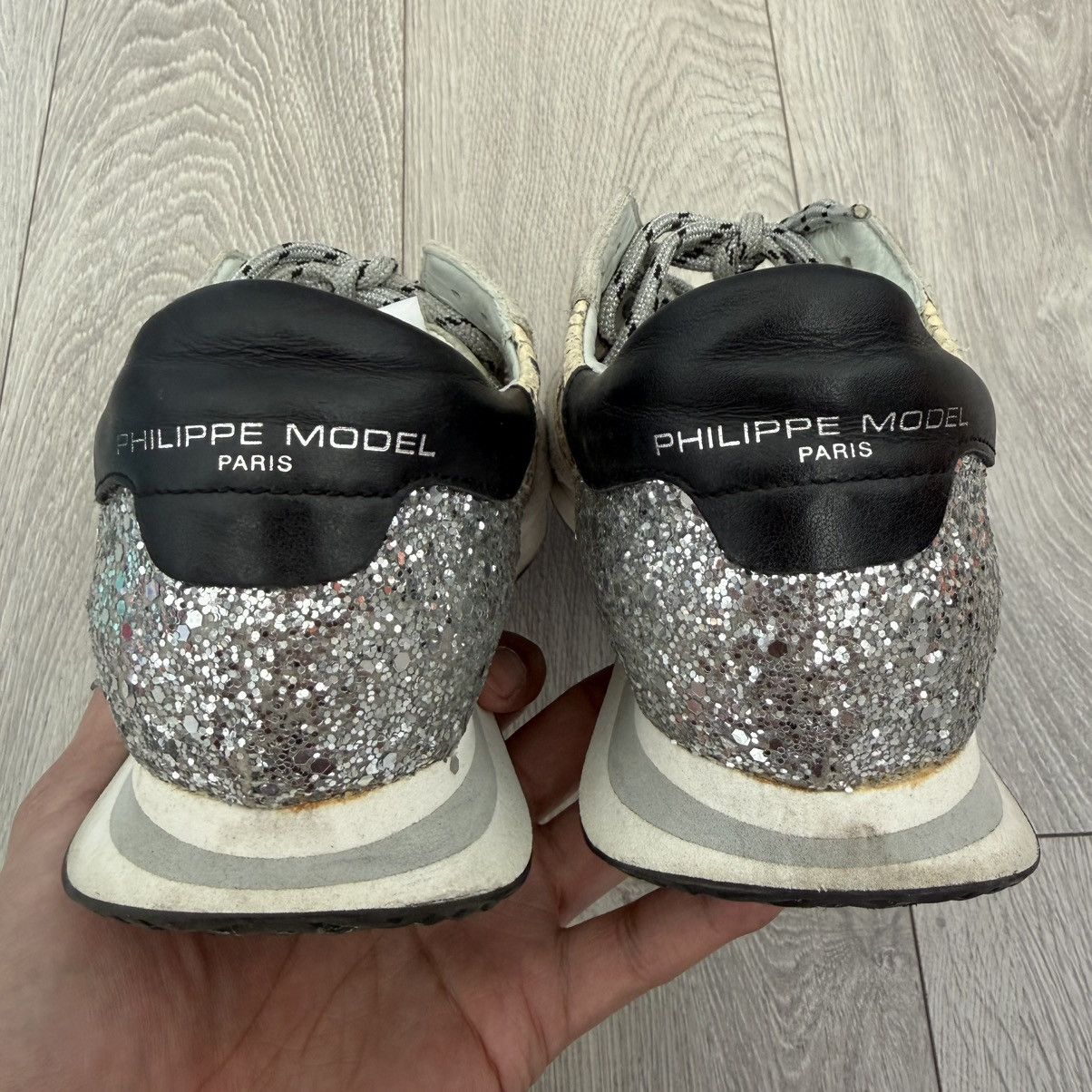 Philippe Model Philippe Model Womens 7.5 EU 38 TROPEZ Reptile Leather Suede Size US 8 / IT 38 - 5 Thumbnail