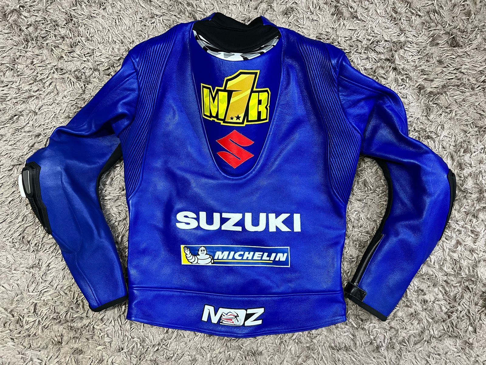 Other Vintage Suzuki Men's Leather Jacket, Moto Rider Size US XL / EU 56 / 4 - 4 Thumbnail