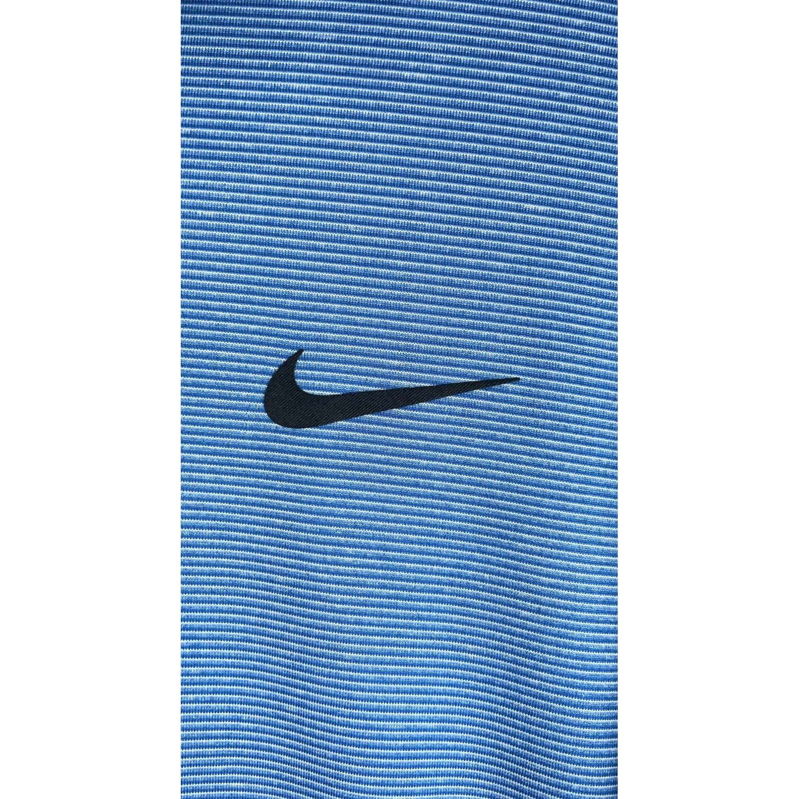 Nike Nike Tiger Woods Dri-FIT Polo Shirt Mens 2XL Blue Stripe Golf Short Sleeve Logo Size US XXL / EU 58 / 5 - 2 Thumbnail