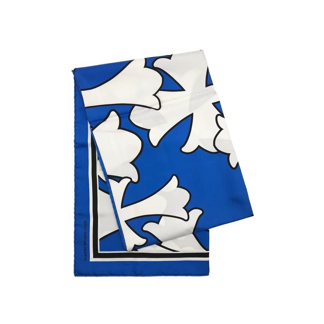 Chrome Hearts Chrome Hearts Cross Logo Silk Scarf Size ONE SIZE - 2 Thumbnail