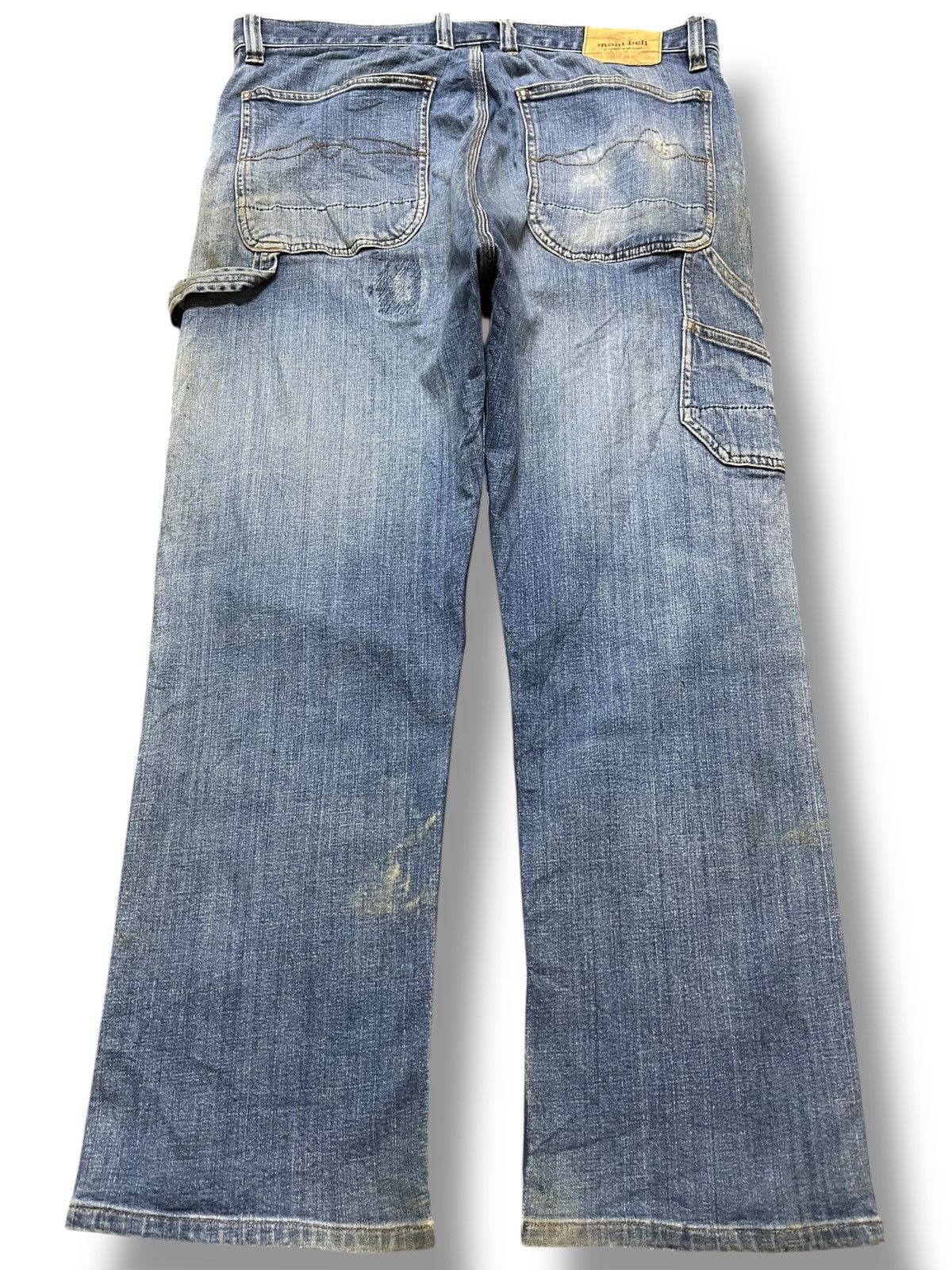 Montbell Vintage Montbell Cargo Carpenter Distressed Denim Size US 33 - 5 Thumbnail