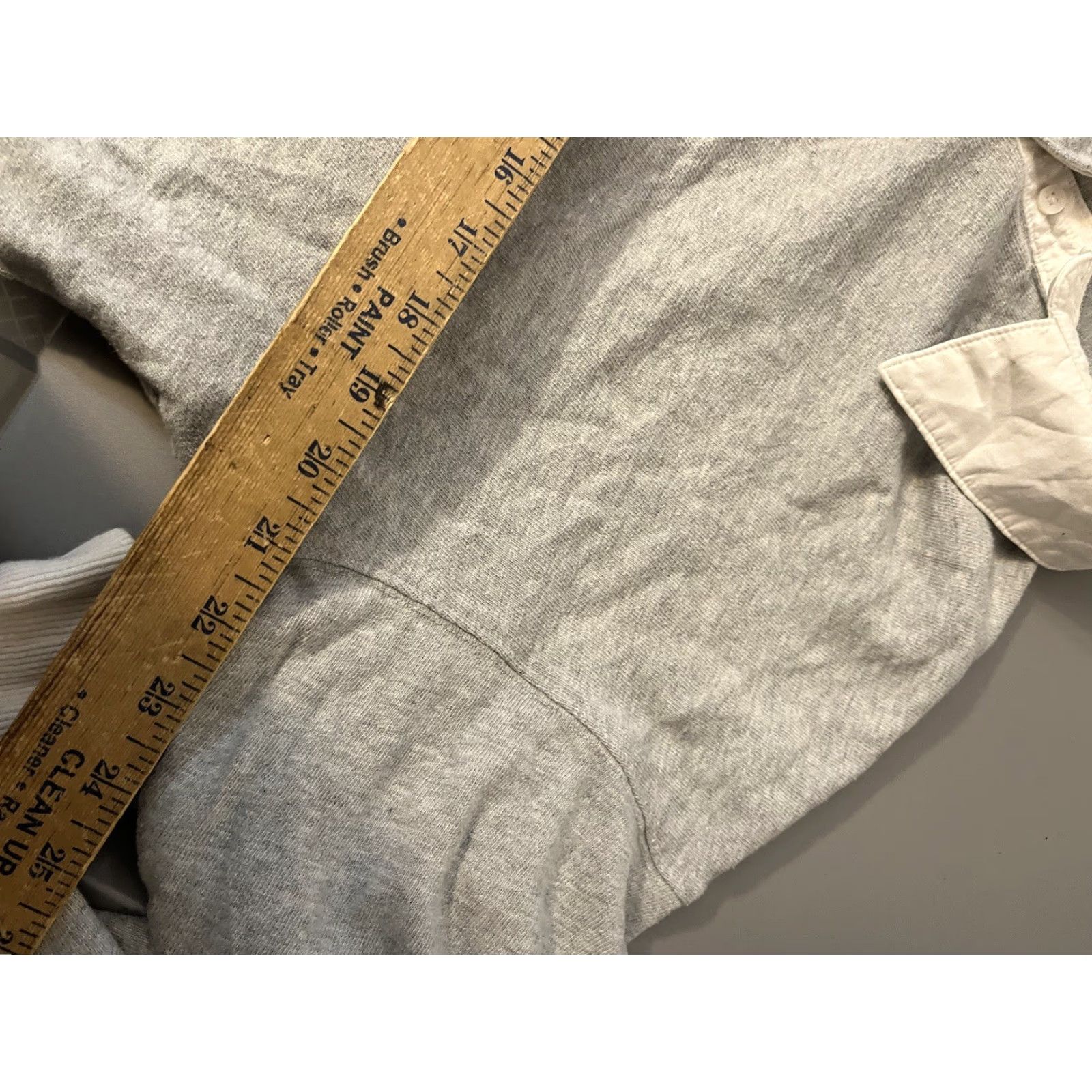 Vintage Aerie Polo Shirt Cropped Oversized Long Sleeve Women's Small Gray Size S / US 4 / IT 40 - 5 Thumbnail