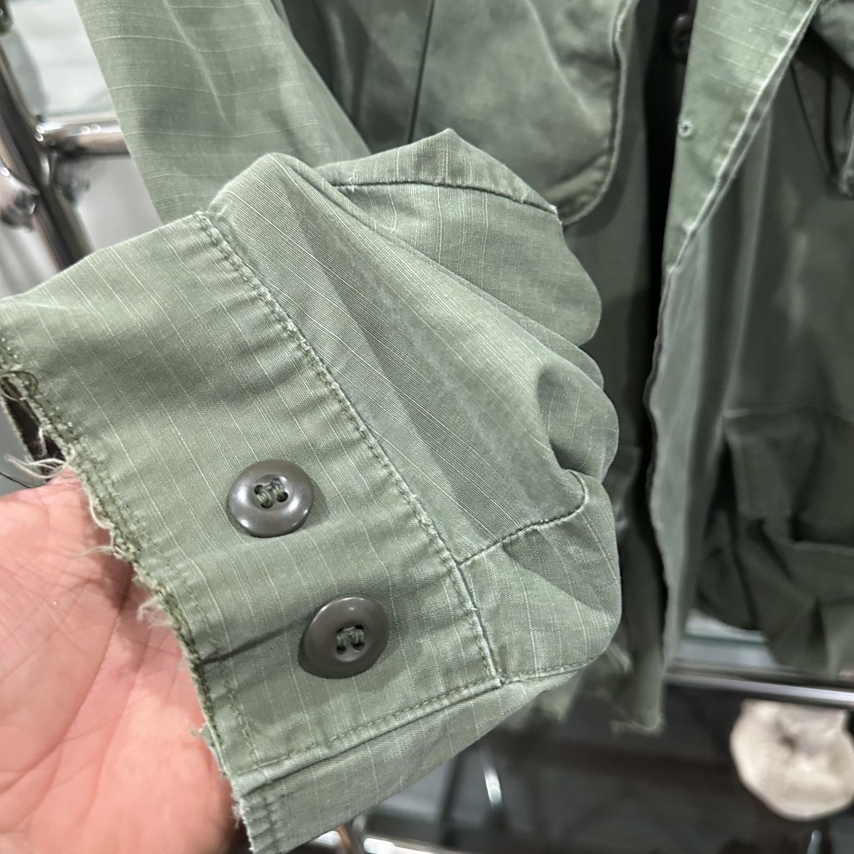 Vintage ORIGINAL 60s US MILITARY JUNGLE JACKET Size US M / EU 48-50 / 2 - 3 Thumbnail