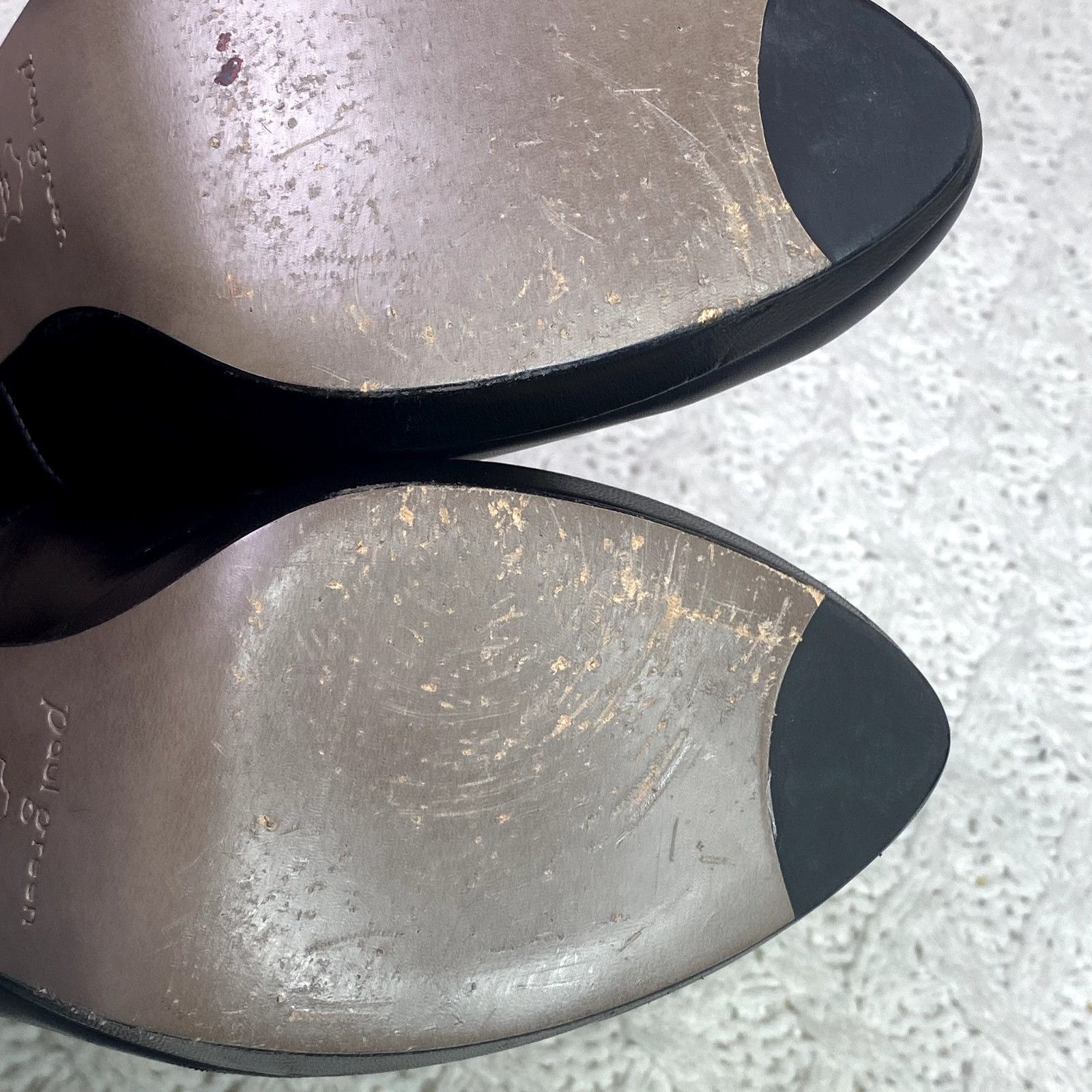 Other Paul Green Black Real Leather Pumps Heels, Women's Shoes, Si Size US 7.5 / IT 37.5 - 8 Thumbnail