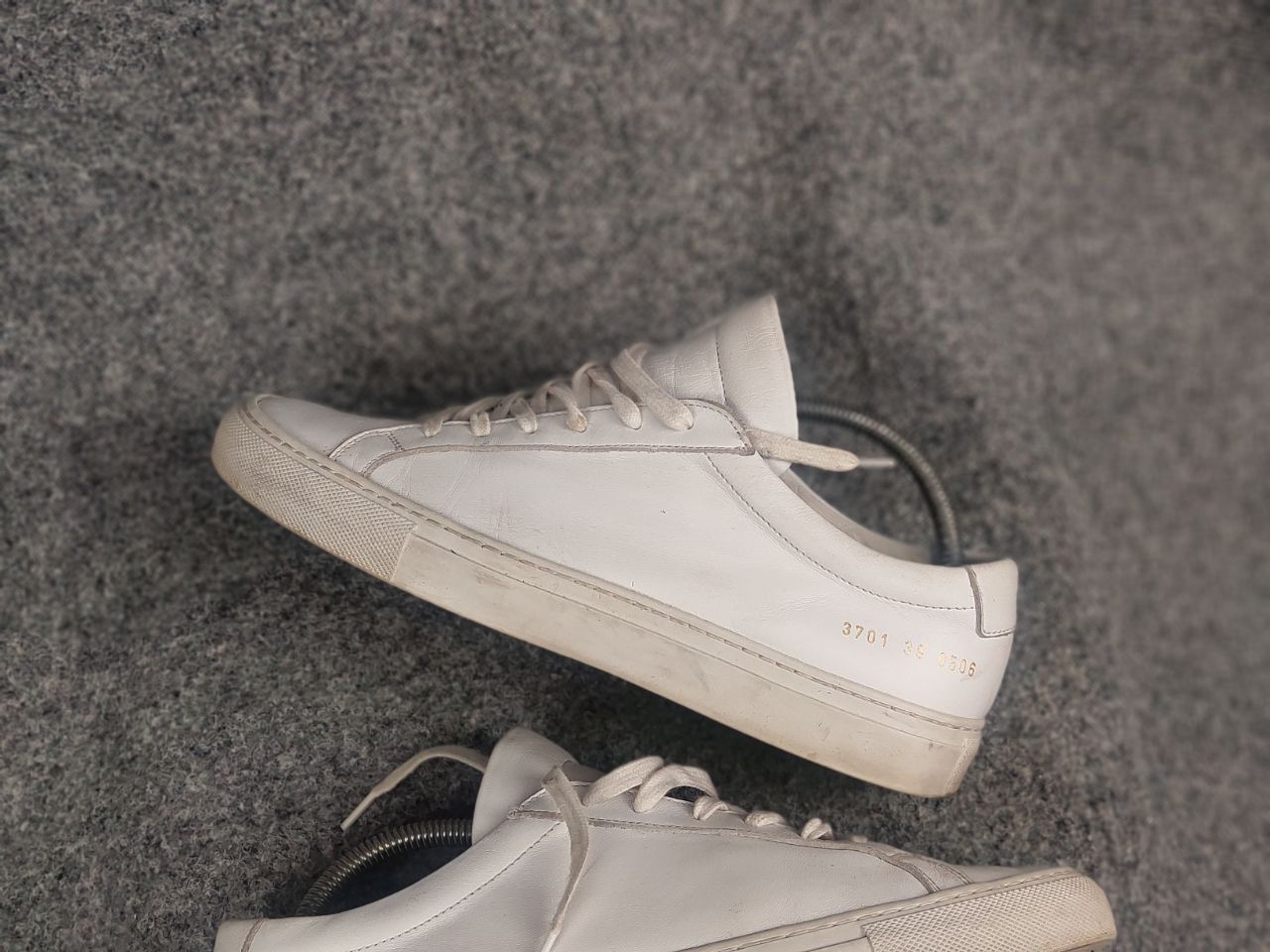 Common Projects Common Projects Achilles Low White Leather Lace Up Sneakers Size US 9 / IT 39 - 6 Thumbnail