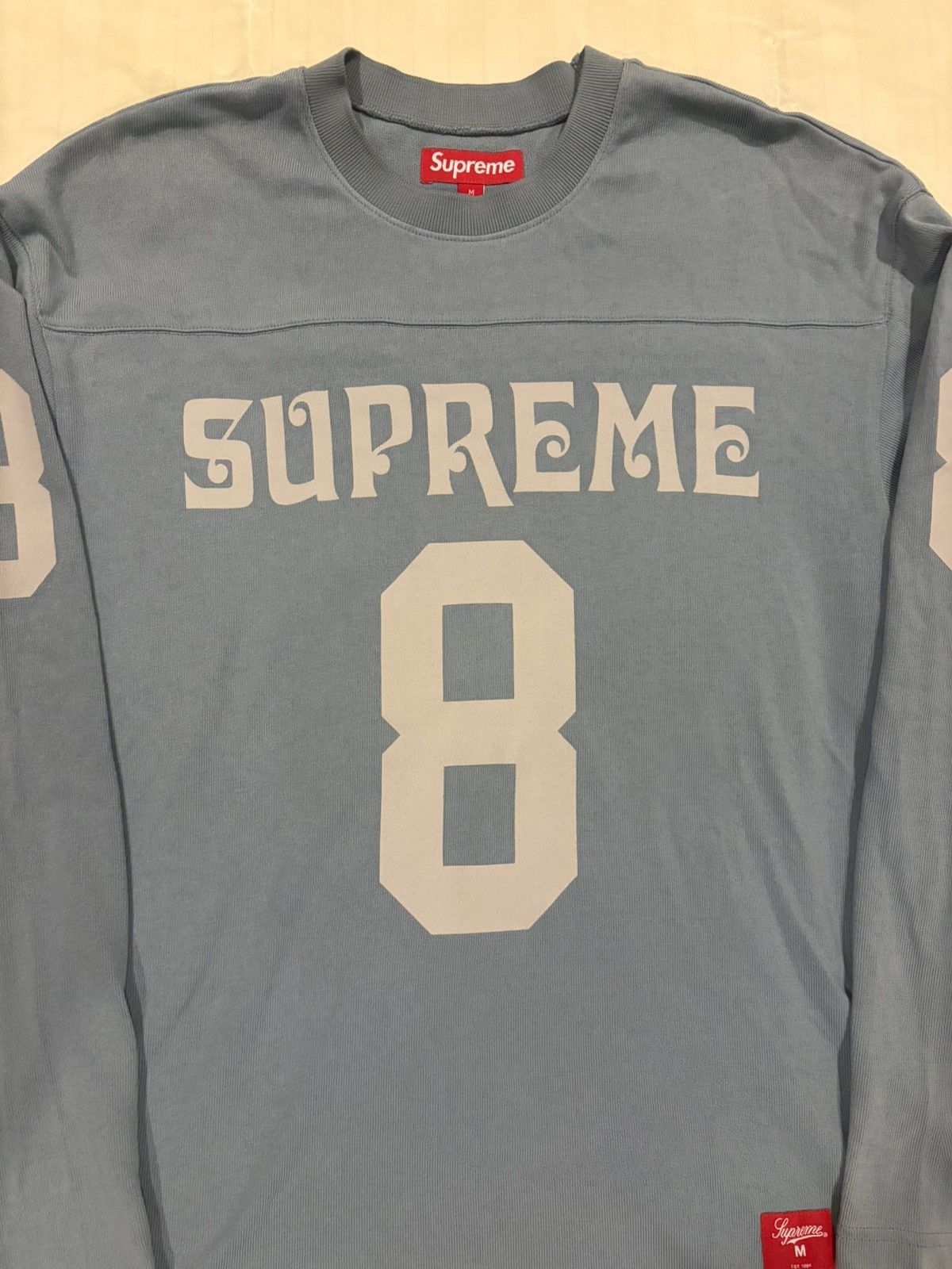 Supreme SUPREME AFFILIATED FOOTBALL TOP Dusty Blue Slate Size Medium Size US M / EU 48-50 / 2 - 2 Thumbnail