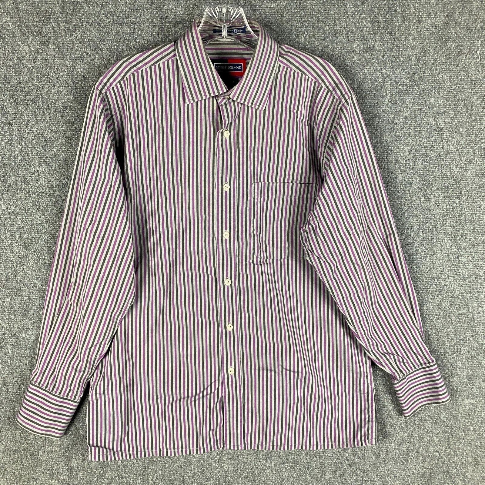 Other Peter England Dress Shirt Men's 40 CM Medium Nuevo Fit Size US M / EU 48-50 / 2 - 1 Thumbnail