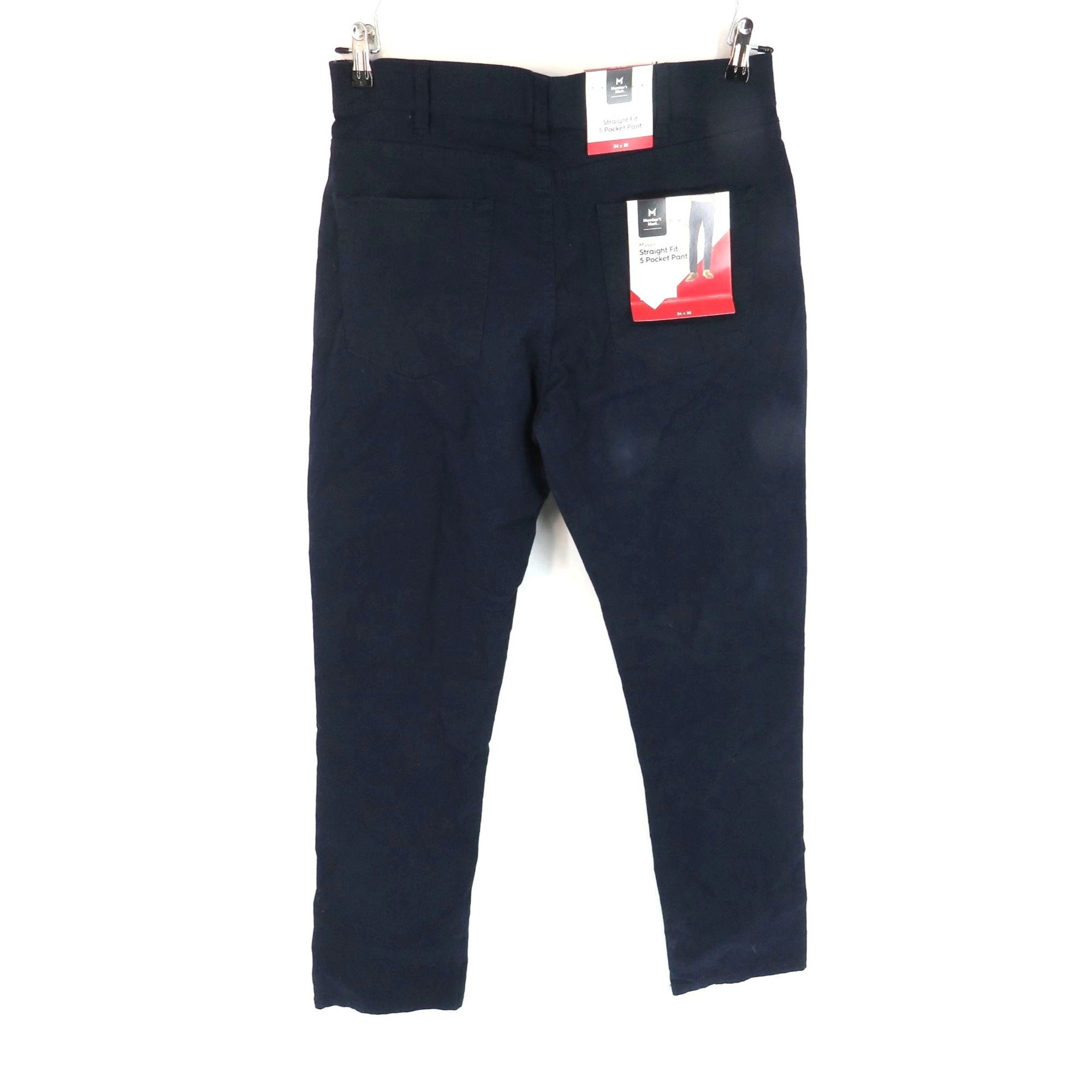 Other Members Mark Mason Blue Straight Fit 5 Pocket Pant 34x32 Str Size US 34 / EU 50 - 4 Thumbnail