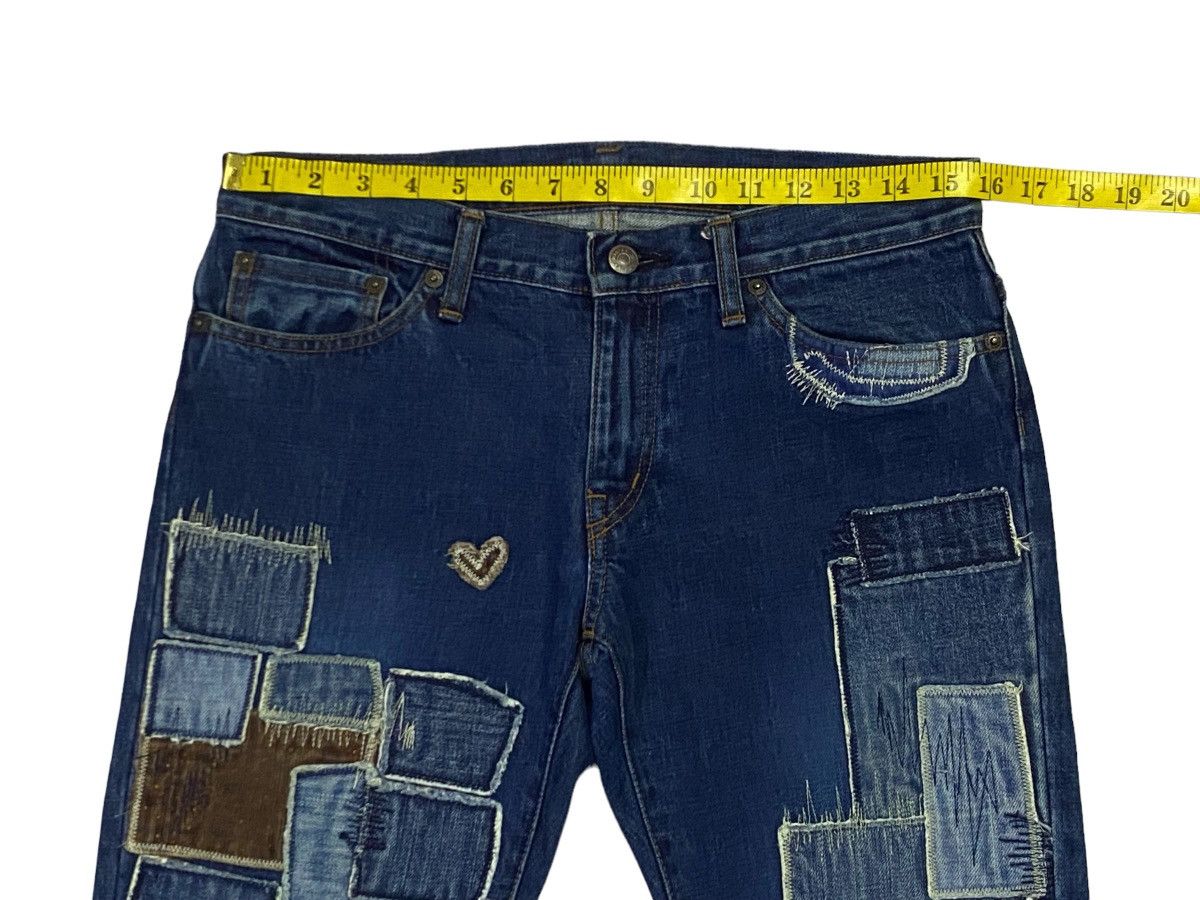 Hysteric Glamour × Japanese Brand Hysteric Glamour Patchwork Denim Pants Size US 30 / EU 46 - 4 Thumbnail