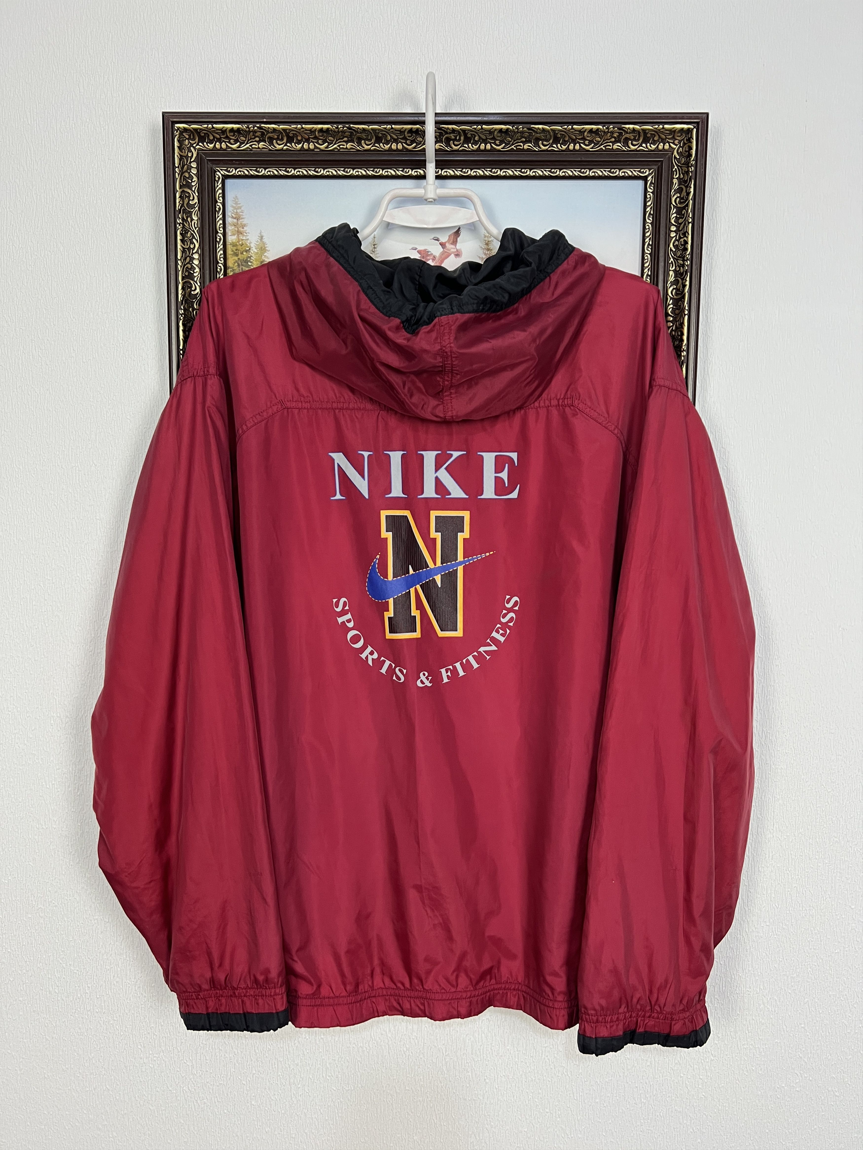 Nike Vintage 90's Nike Jacket Hooded Track Top Swoosh Zip Size US M / EU 48-50 / 2 - 1 Thumbnail