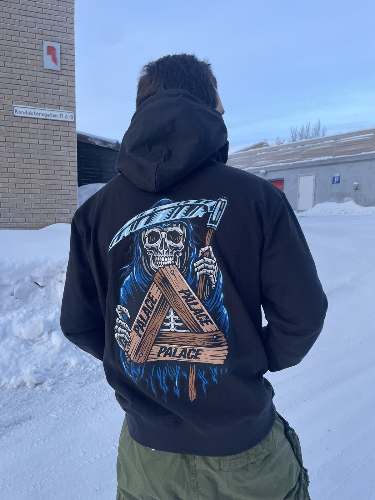 Palace Palace reaper hoodie Grailed