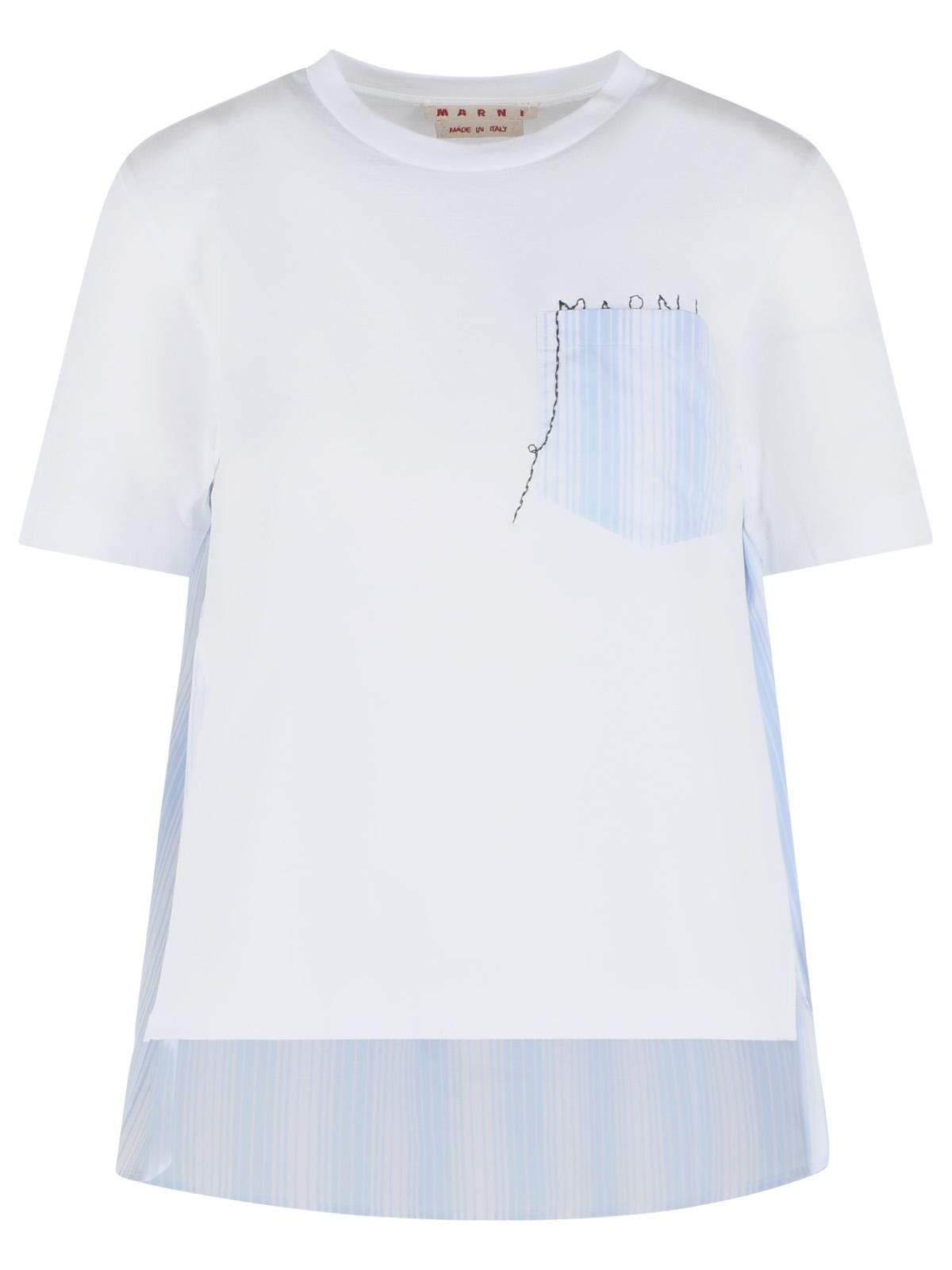 Marni MARNI White Cotton T-Shirt Size S / US 4 / IT 40 - 1 Thumbnail