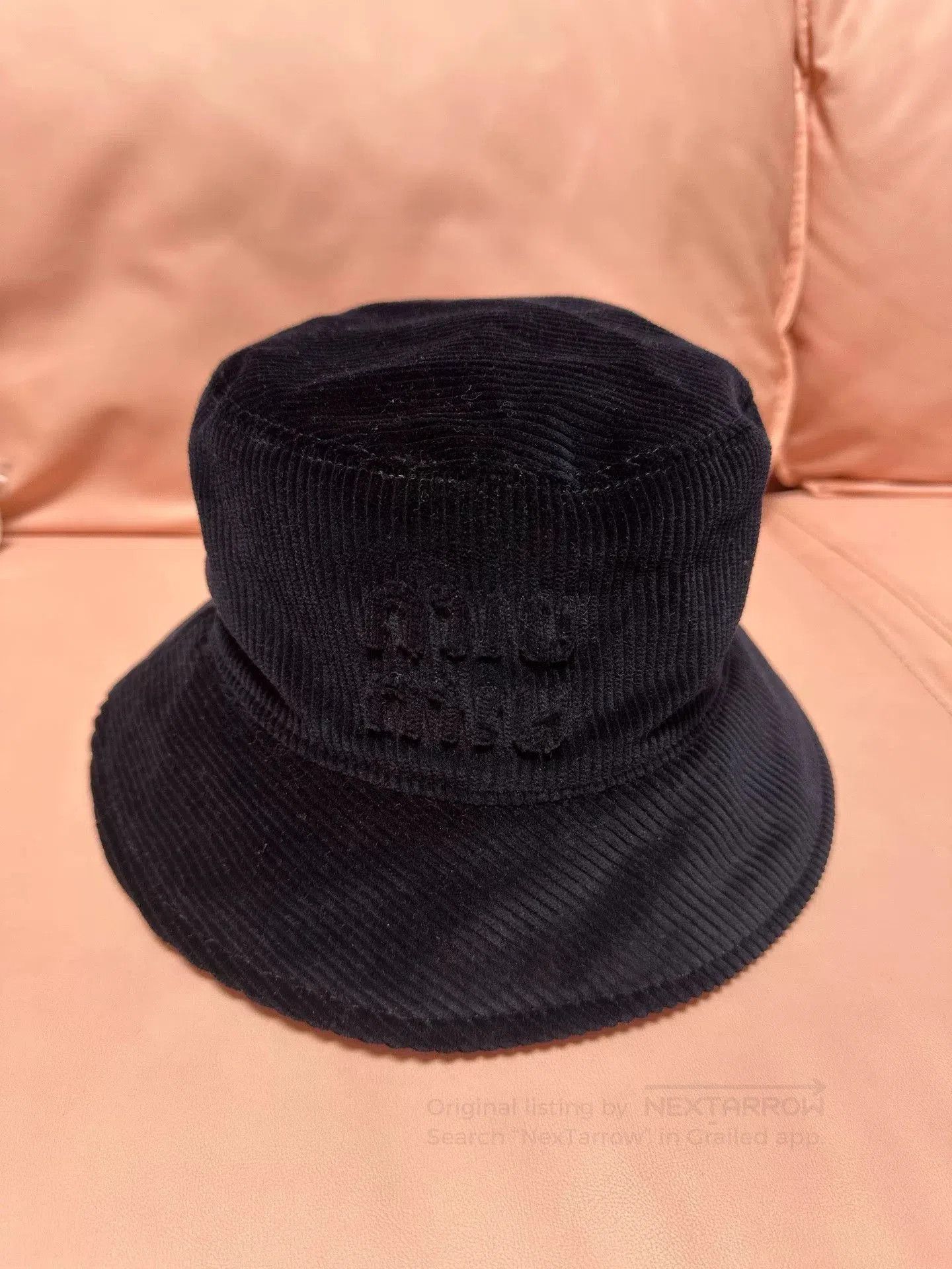 Miu Miu Miu Miu Corduroy Logo Bucket Hat. Size ONE SIZE - 2 Thumbnail