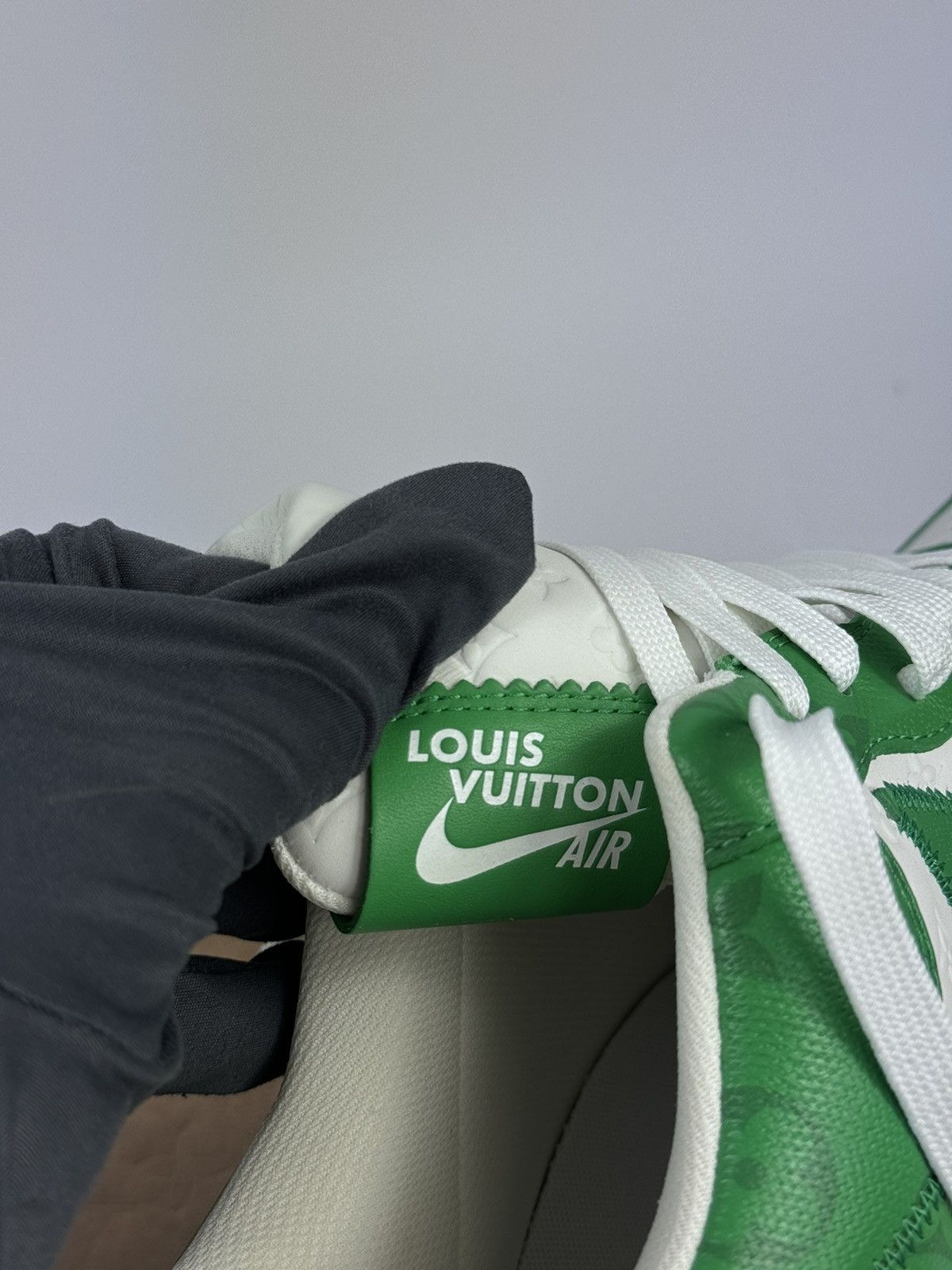 Louis Vuitton AIR FORCE 1 GREEN MONOGRAM SNEAKERS (VERY RARE SIZE) Size US 12 / EU 45 - 15 Thumbnail