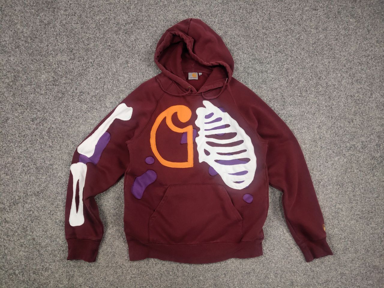 Carhartt Rare Carhartt Skeleton Logo vintage Hoodie Y2K Style Size US S / EU 44-46 / 1 - 8 Thumbnail