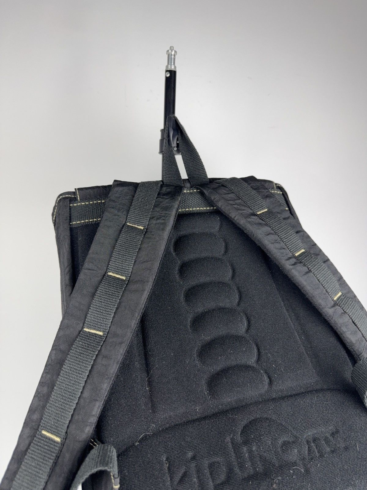 Vintage Kipling Backpack Black Outdor Nylon Y2K Big Logo Rucksack Size ONE SIZE - 7 Thumbnail