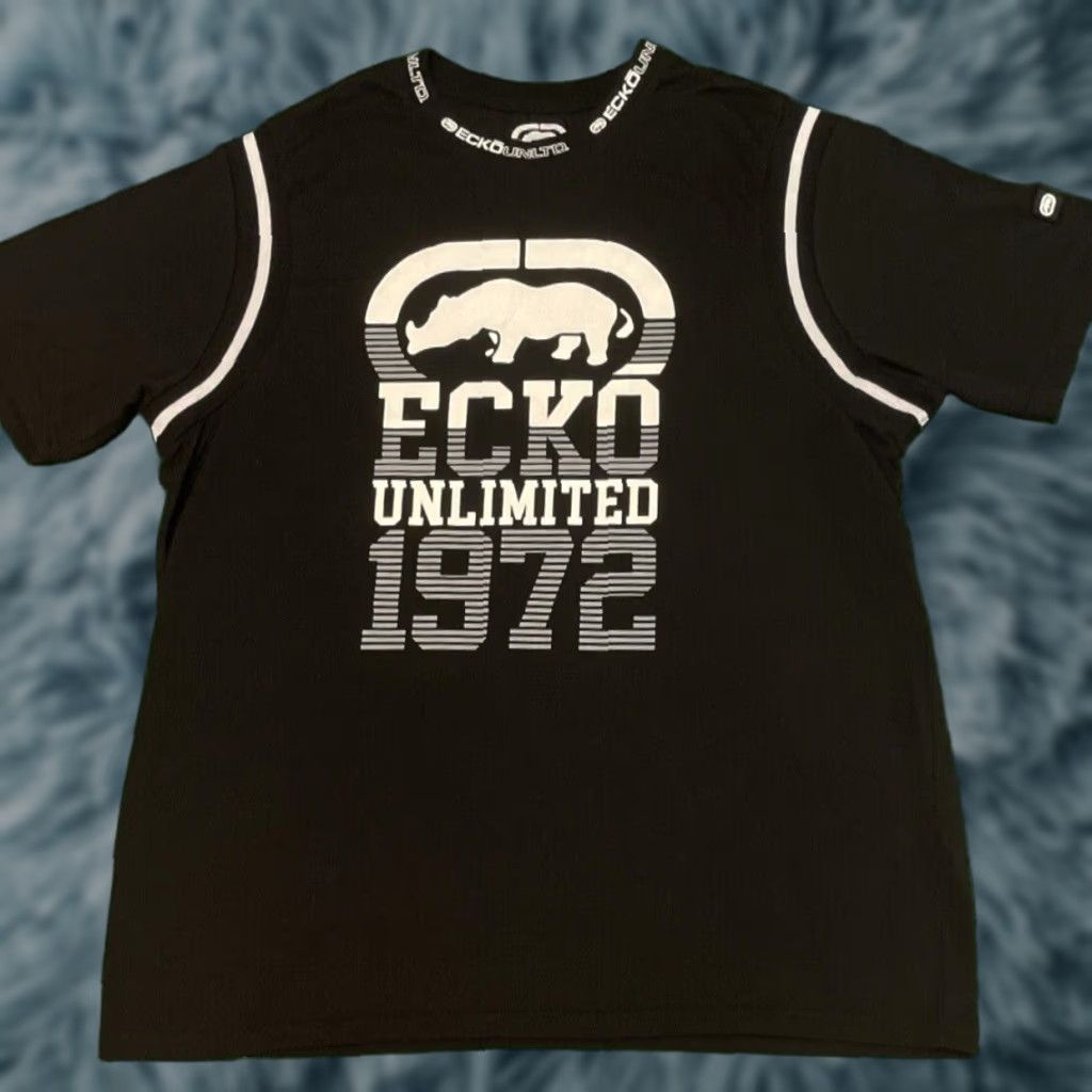 Ecko Unltd. VINTAGE Ecko Unltd Spell Out Logo Shirt Mens L Black Logo 90s Grunge Hip Hop Punk Skater T-Shirt Size US L / EU 52-54 / 3 - 1 Thumbnail