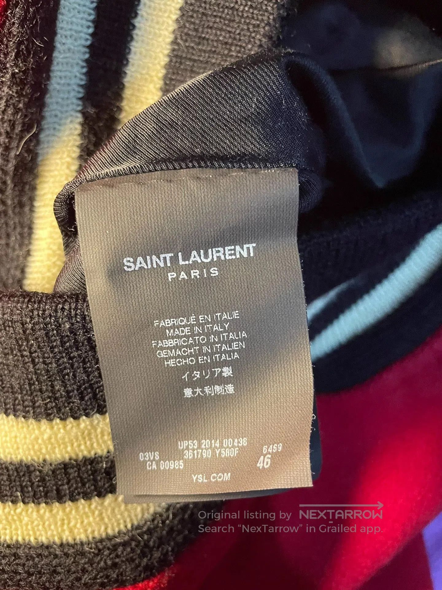 Saint Laurent Paris Saint Laurent Red Leopard Print Baseball Jacket. Size US S / EU 44-46 / 1 - 7 Thumbnail