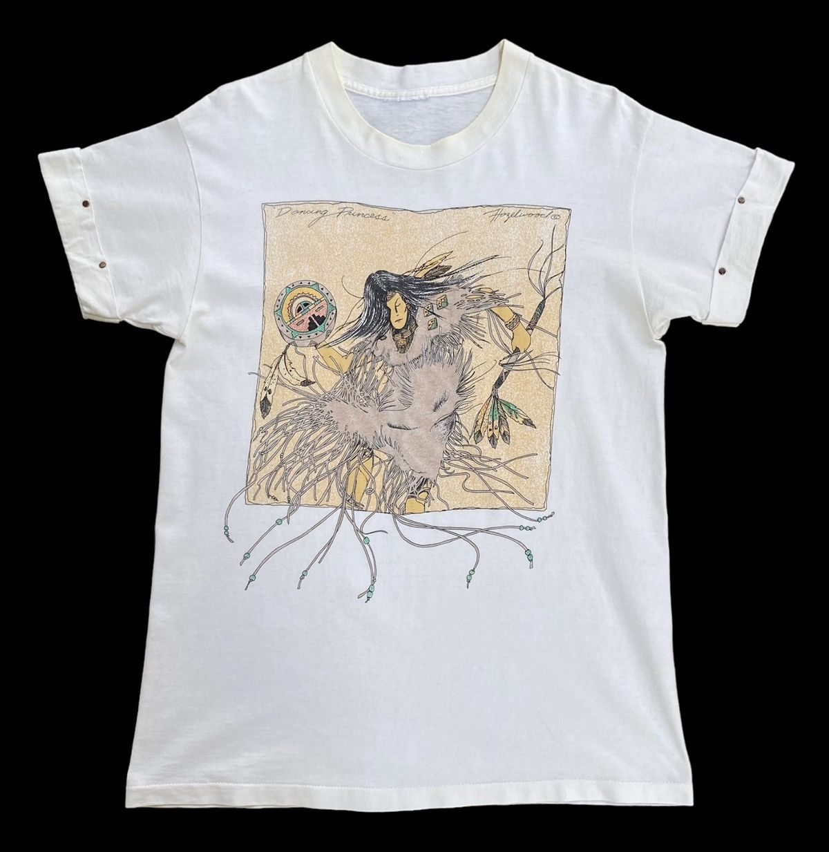 Vintage Rare🔥Vintage Hazelwood Dancing Princess Art Tee Size US M / EU 48-50 / 2 - 1 Thumbnail