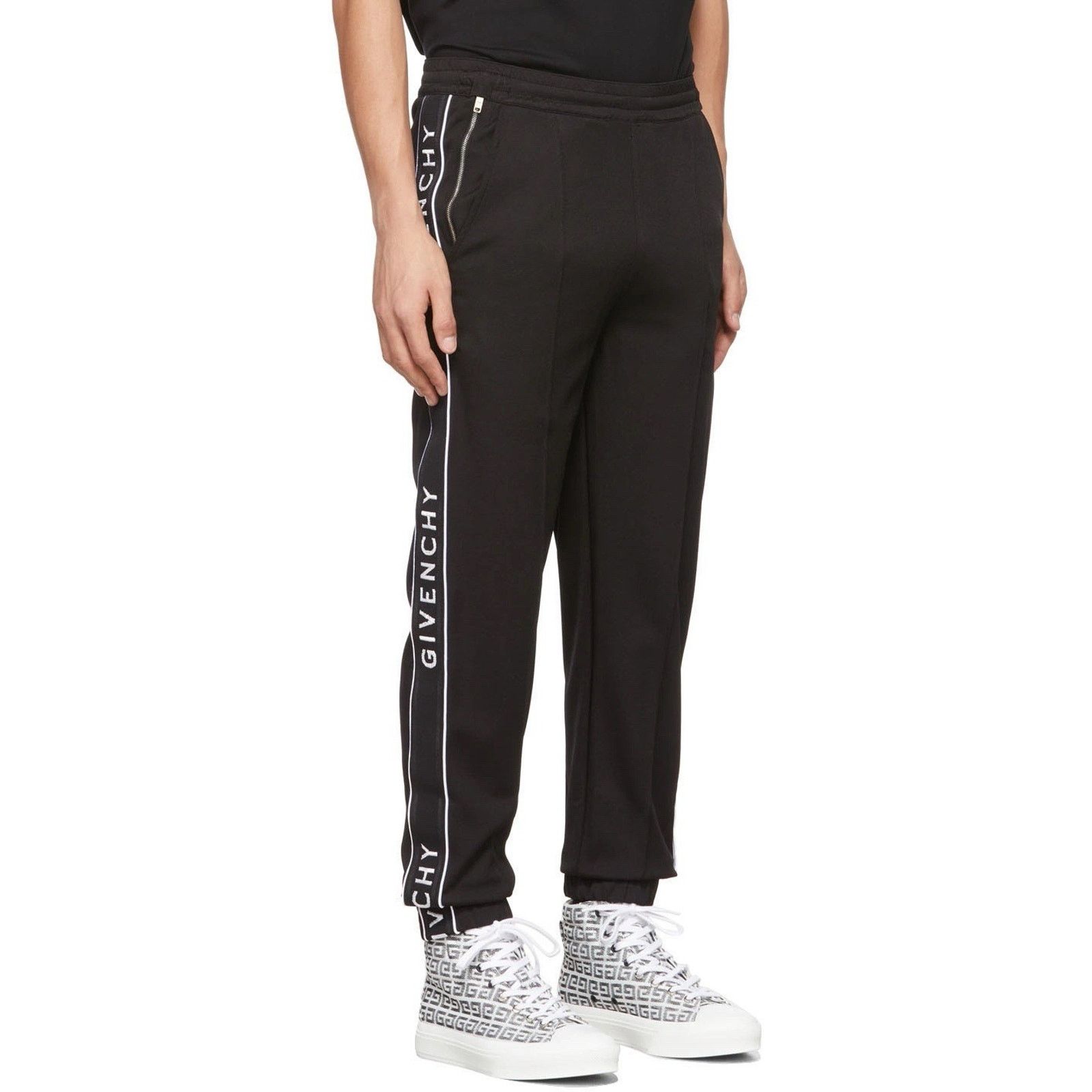 Givenchy Black Jogger Jersey Side Stripes Sweatpants size XXL $1590 Size US 38 / EU 54 - 12 Thumbnail