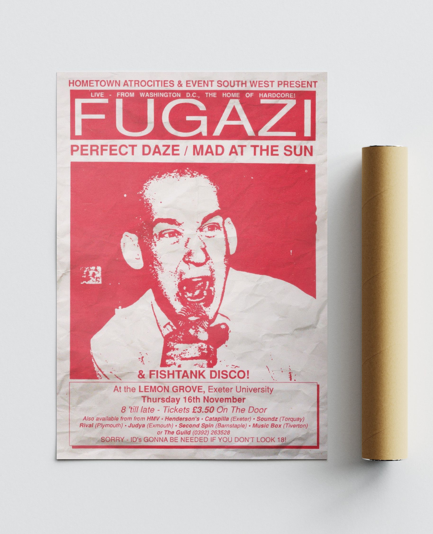Fugazi Fugazi Poster Print Tee Gift Vintage Music Band Merch Shirt Size ONE SIZE - 3 Thumbnail