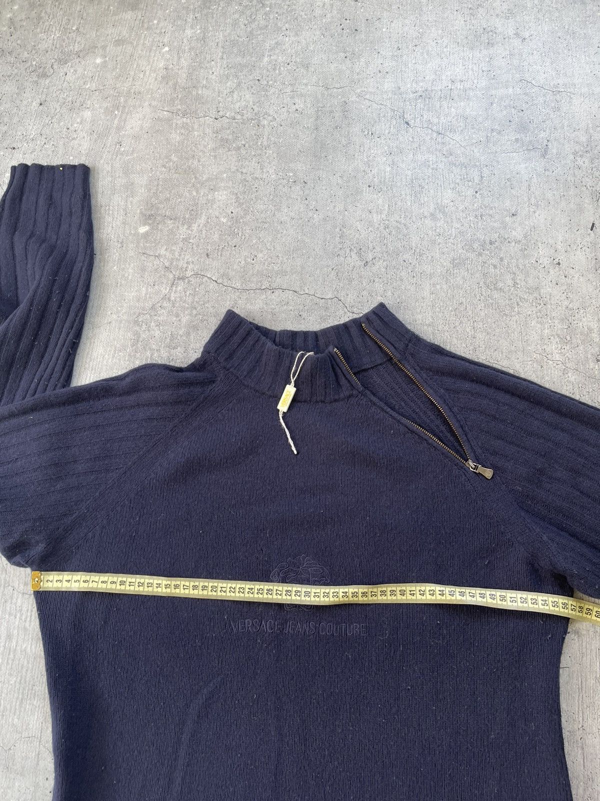 Versace Versace Jeans Couture 1/3 Zip Lampo Blend Fleece Pullover Size US L / EU 52-54 / 3 - 11 Thumbnail