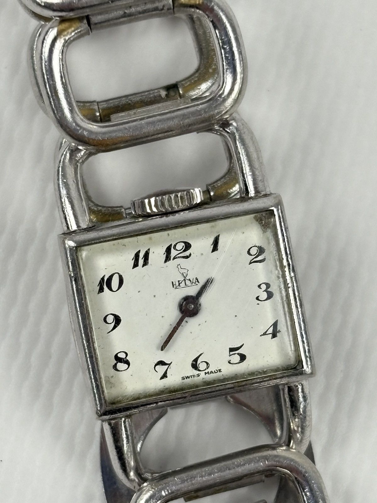 Casio Rare 50's Vintage HELVA Mechanical Swiss Watch Antique Silver Bracelet Size ONE SIZE - 24 Thumbnail