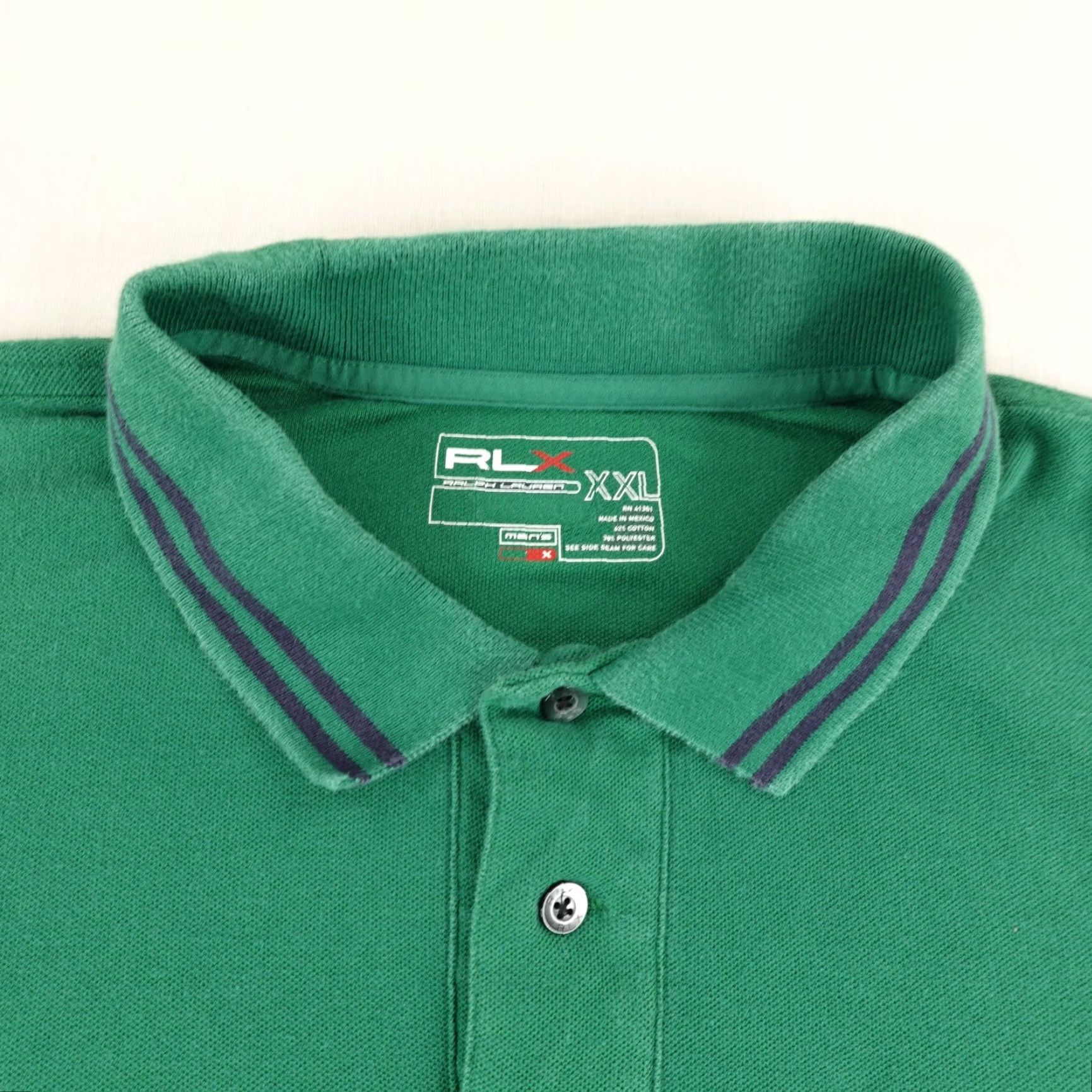 Ralph Lauren Ralph Lauren Polo Shirt Mens 2XL XXL Green RLX Performance Golf Blue Trim Pique Size US XXL / EU 58 / 5 - 2 Thumbnail