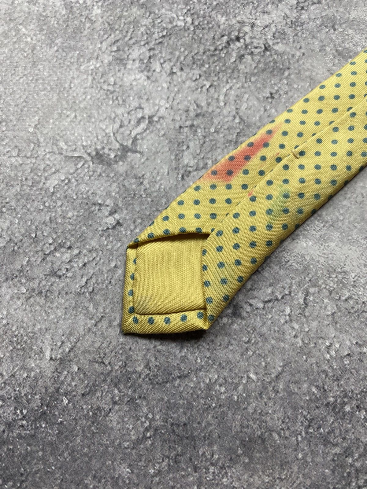 Hermes Hermes Tie Paris 100% Silk Made In France Polka Dot Necktie Size ONE SIZE - 12 Thumbnail