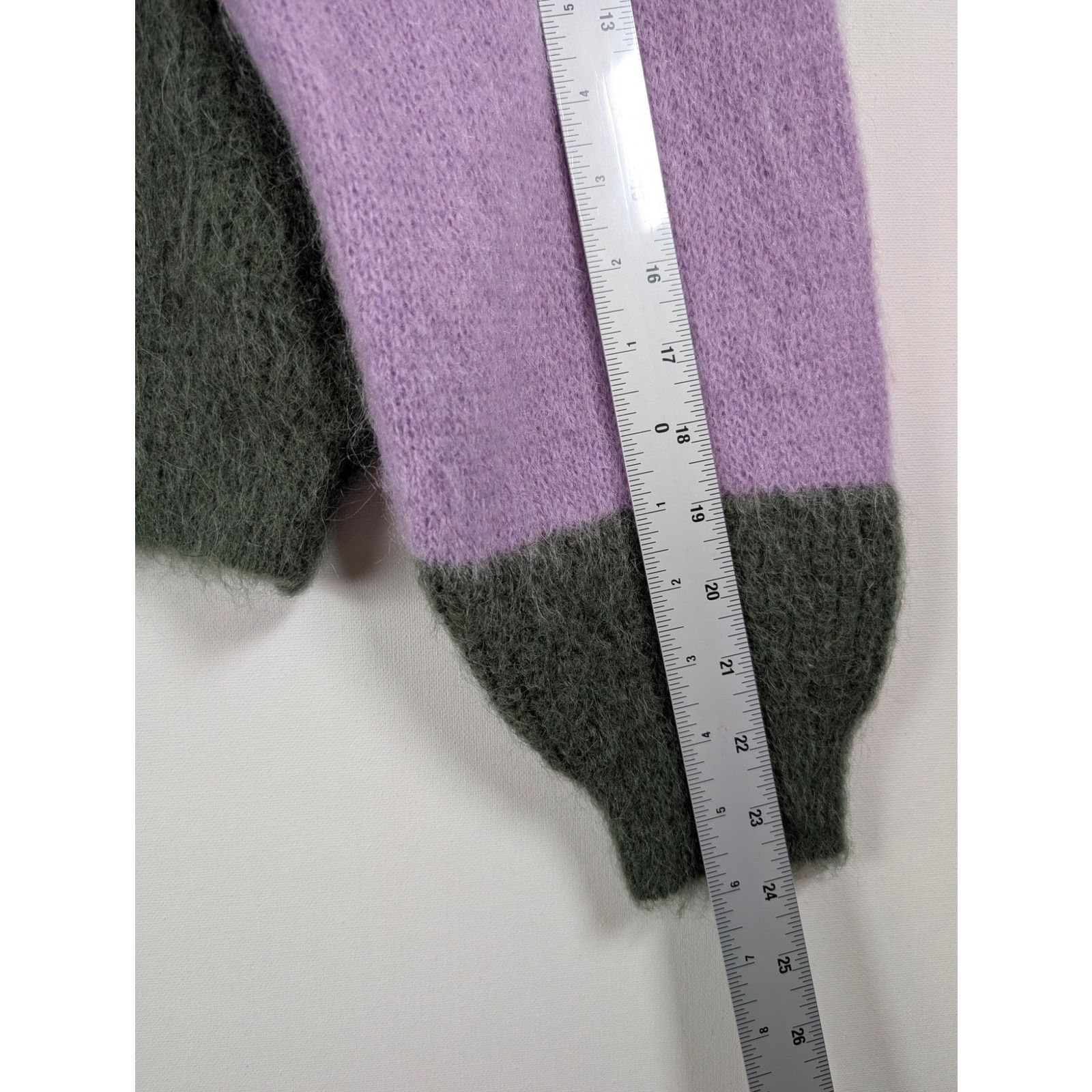 REVOLVE Revolve Cordova Alpaca Mohair Colorblock Fuzzy Knit Sweater Size S / US 4 / IT 40 - 8 Thumbnail