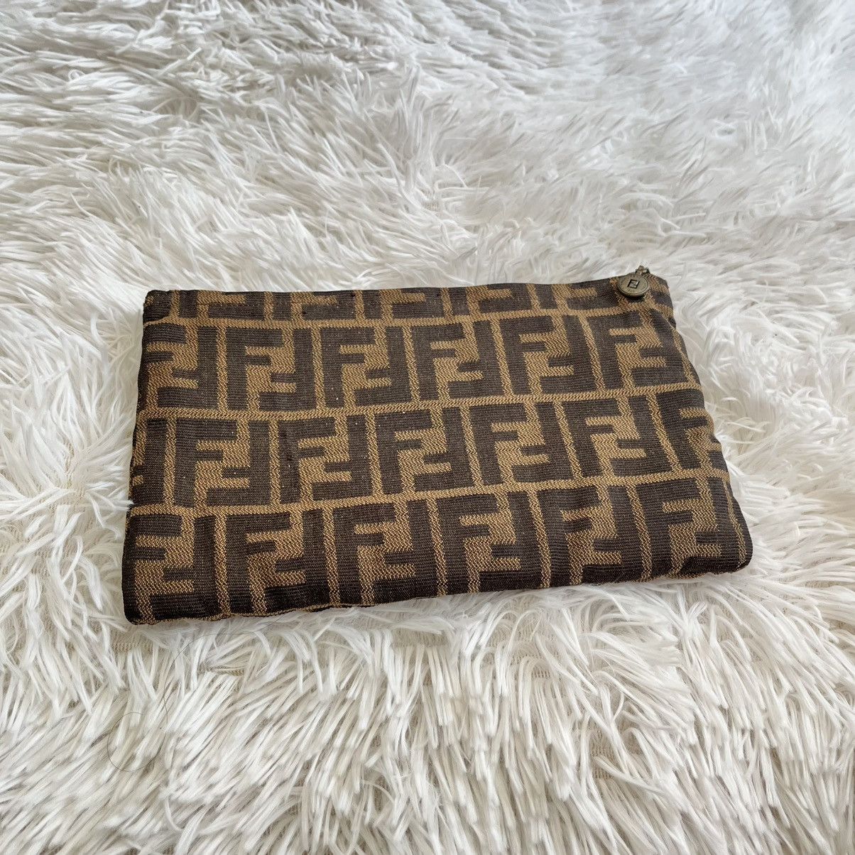 Fendi Fendi Zucca canvas clutch bag FF monogram Size ONE SIZE - 1 Thumbnail
