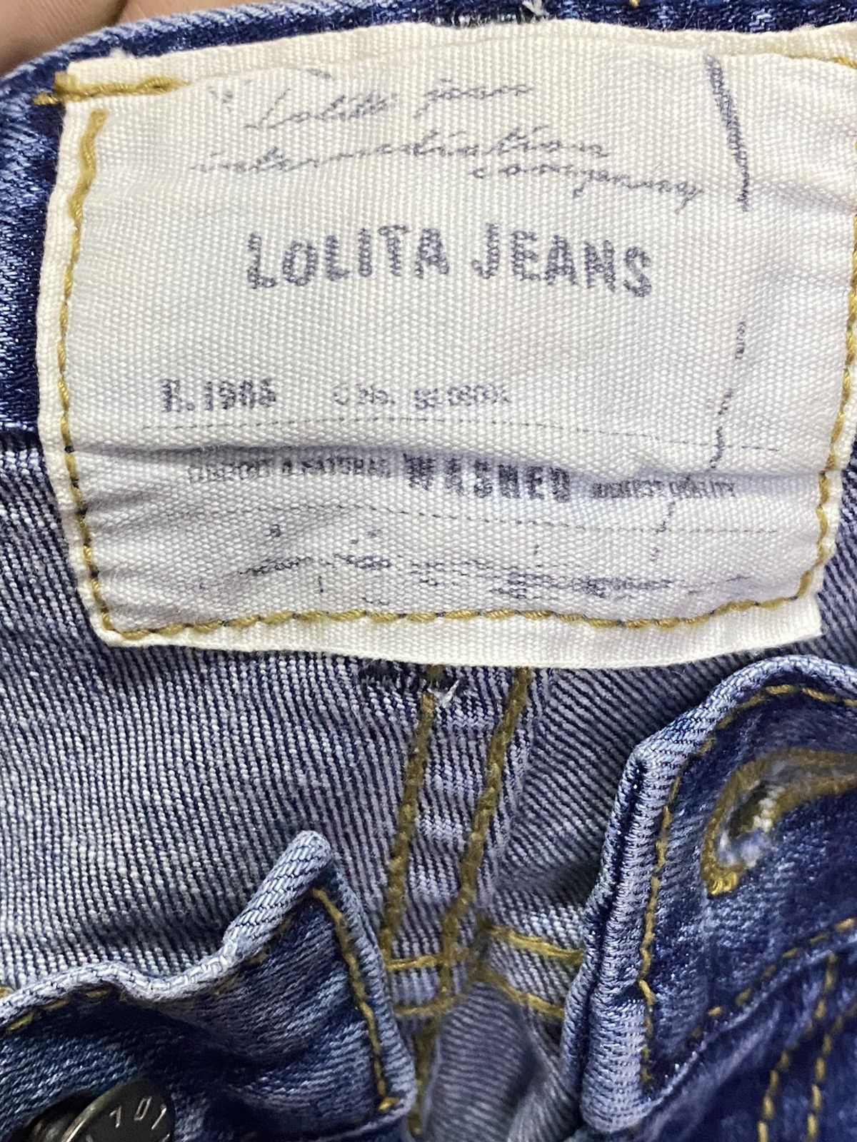 Japanese Brand Japanese Brands Lolita Y2K Distressed Skinny Jeans Size US 32 / EU 48 - 16 Thumbnail