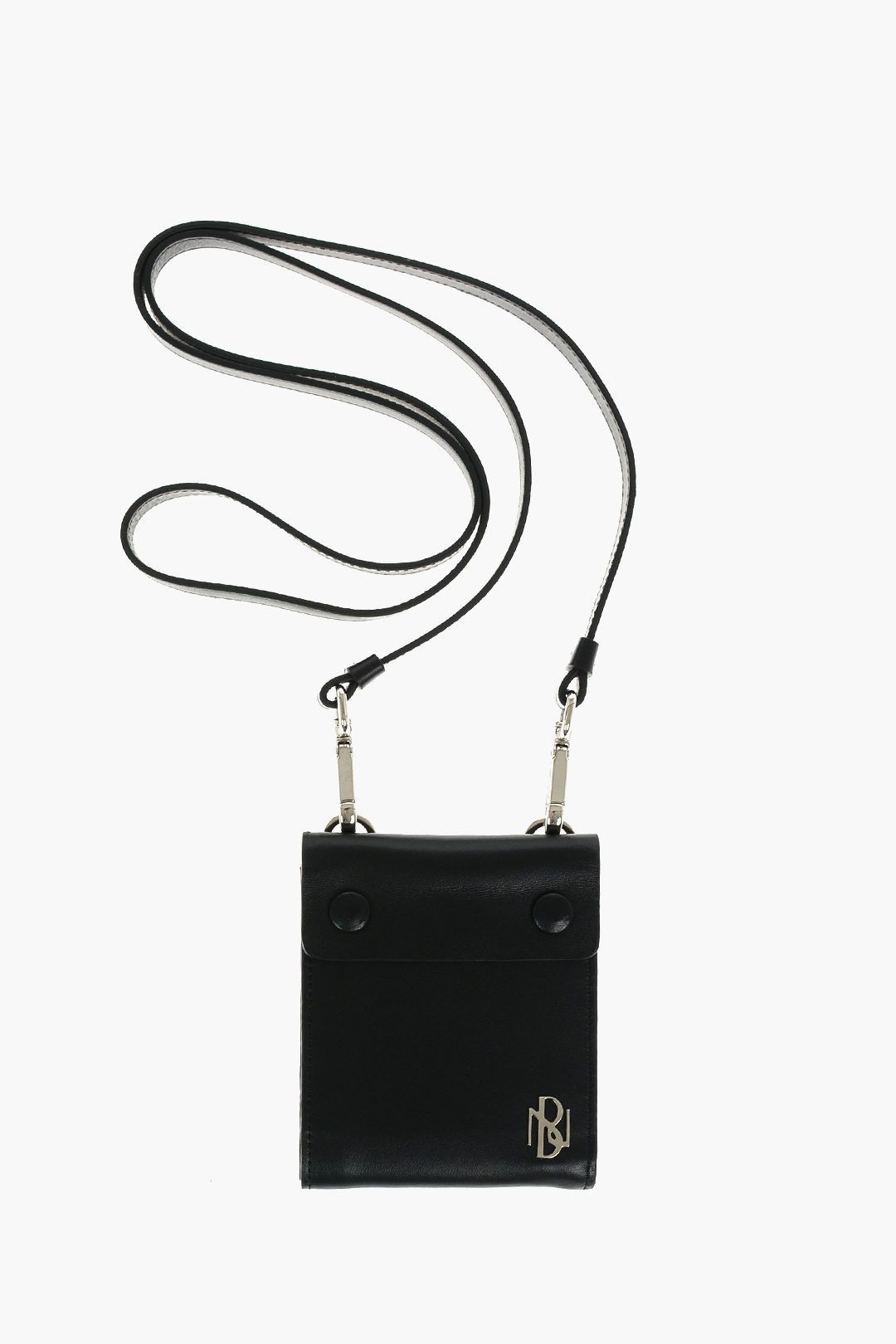 Neil Barrett **NEIL BARRETT Metal Monogram Leather Strap Bag Size ONE SIZE - 1 Thumbnail