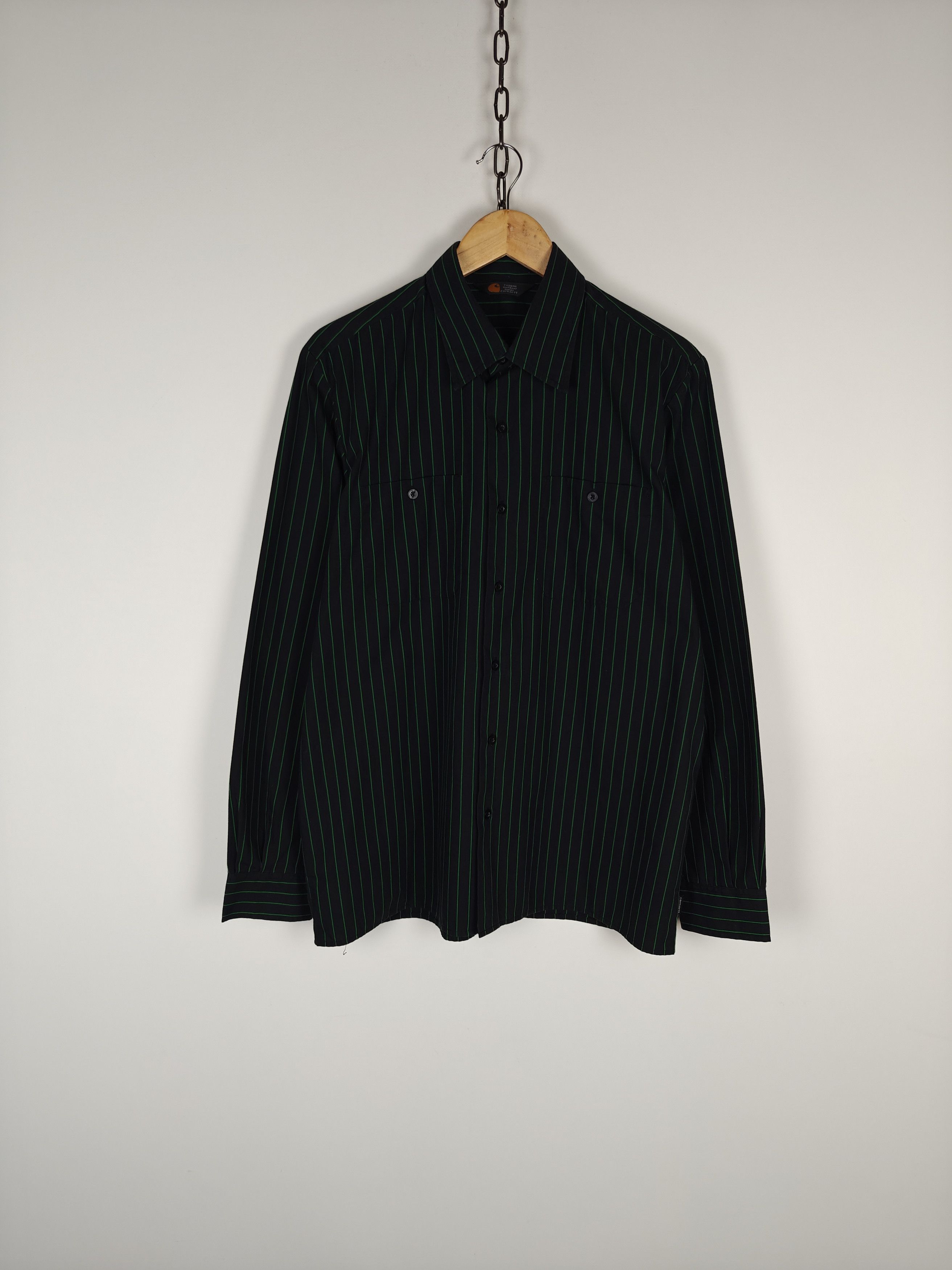 Carhartt Carhartt Delivery Shirt Striped Black size XL Size US XL / EU 56 / 4 - 1 Thumbnail