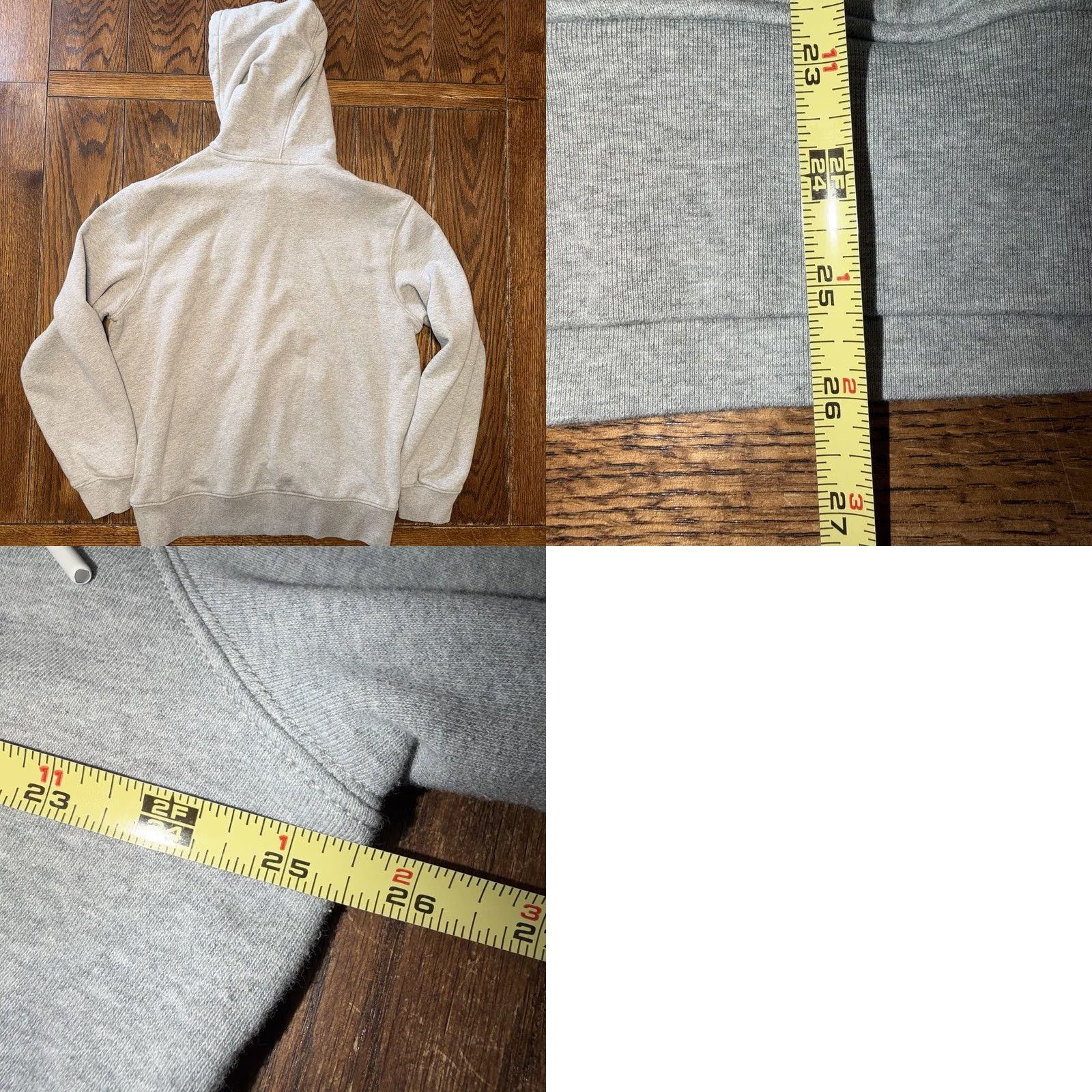 Lacoste LACOSTE Mens 2XL Gray Crocodile Embroidered Logo Drawstring Hoodie Spell Out Shirt Size US XXL / EU 58 / 5 - 8 Thumbnail
