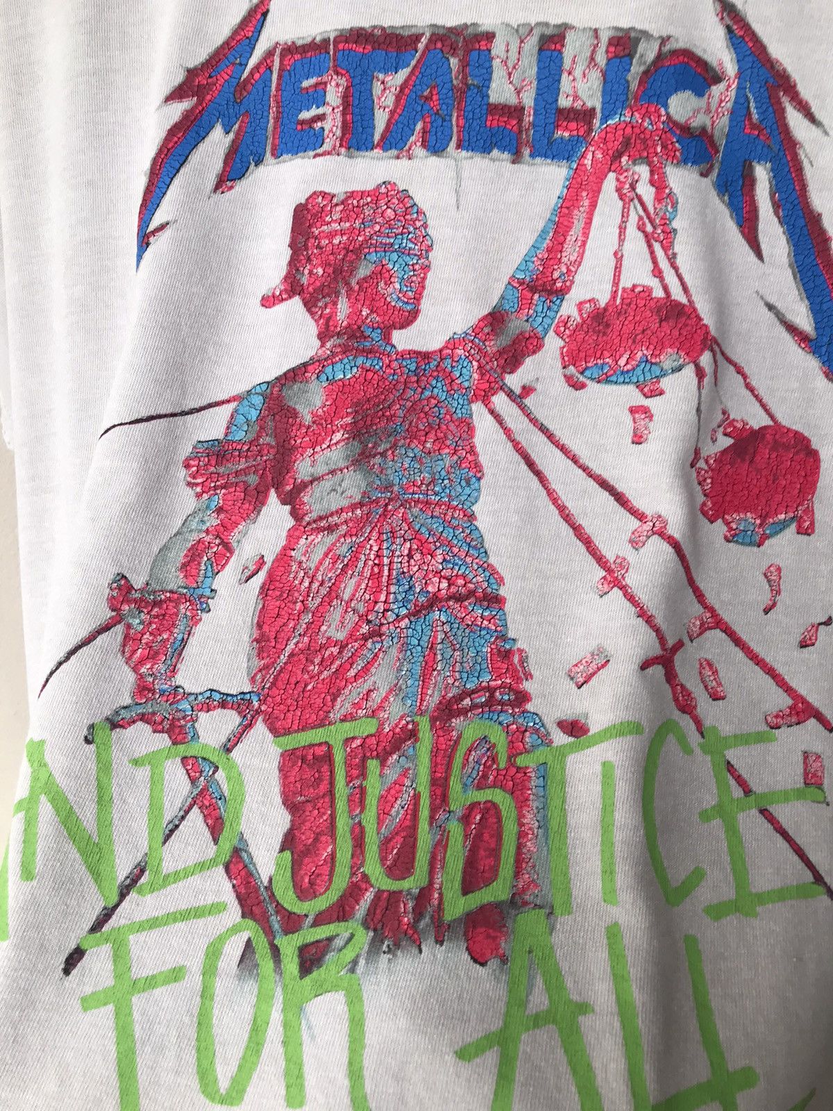 Band Tees Vintage Y2k Distressed Metallica And Justice For All Tee Size US M / EU 48-50 / 2 - 6 Thumbnail