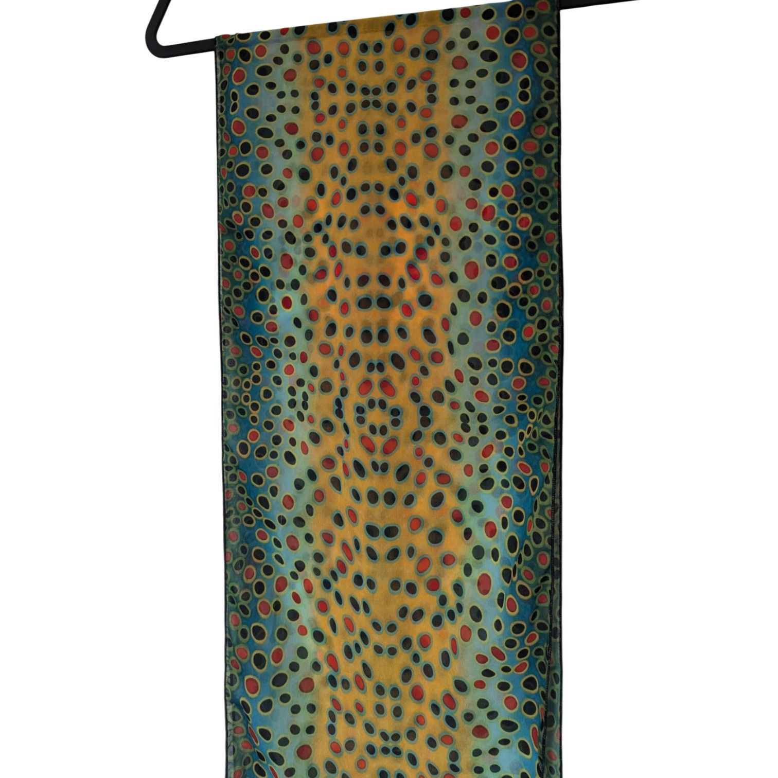 Other AD Maddox Fin-Flank Silk Brown Trout Scarf Size ONE SIZE - 5 Thumbnail