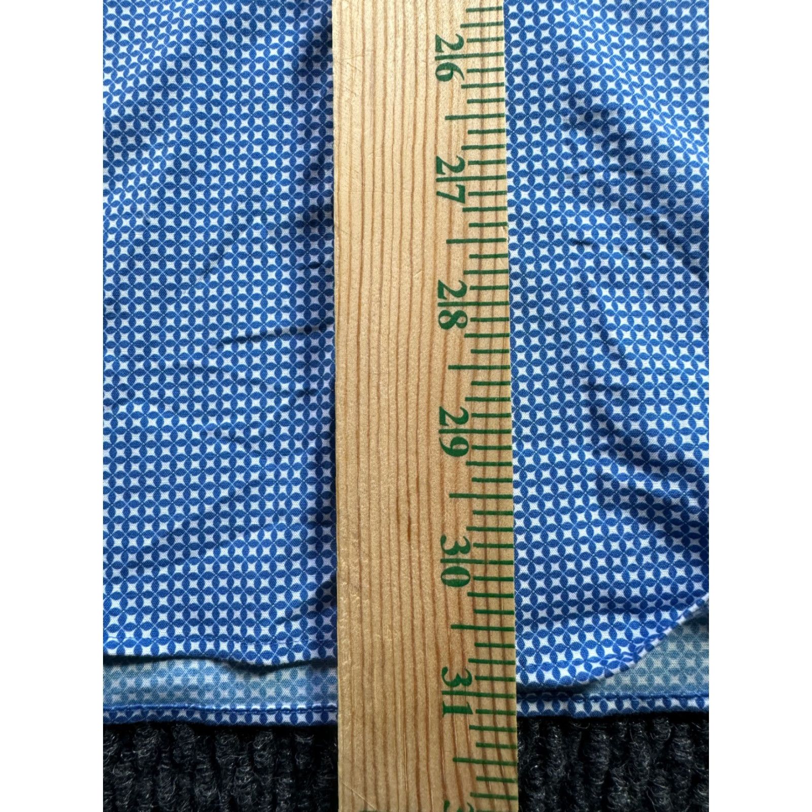 Egara VINTAGE Egara Shirt Geometric Blue Long Sleeve Non Iron Button-Up Shirt XL Men Slim fit Size US XL / EU 56 / 4 - 5 Thumbnail